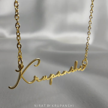 Name Pendant : Signature Font