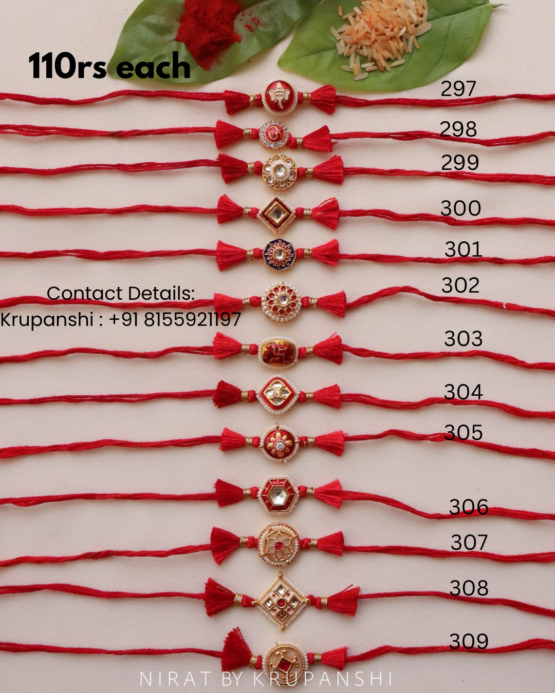 Jhalar Red Rakhi