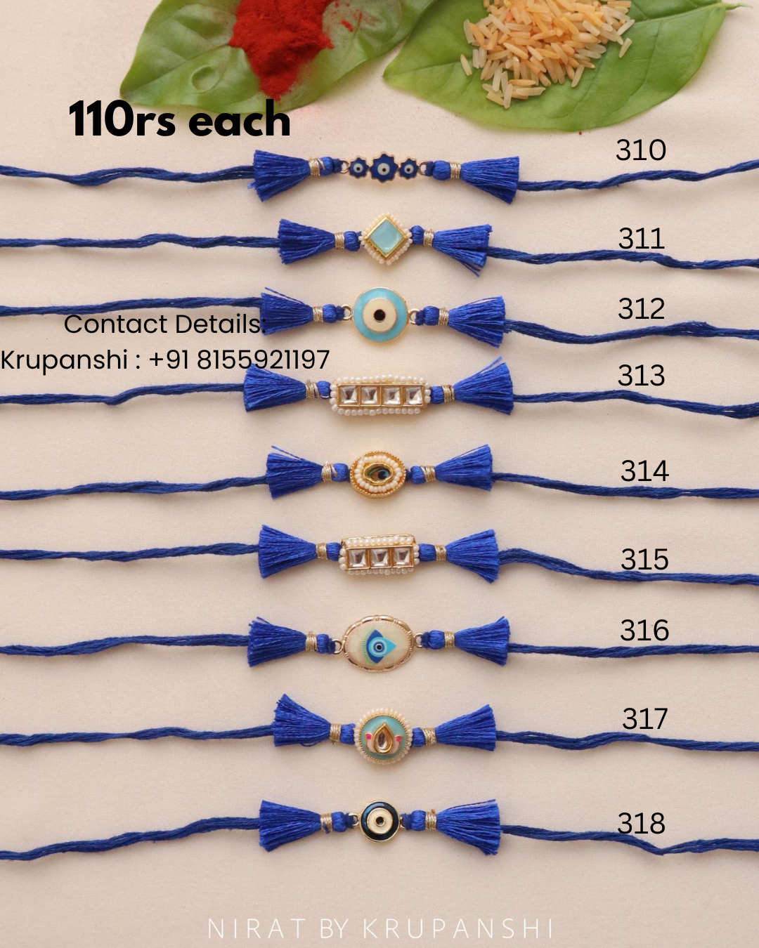 Jhalar Blue Rakhi