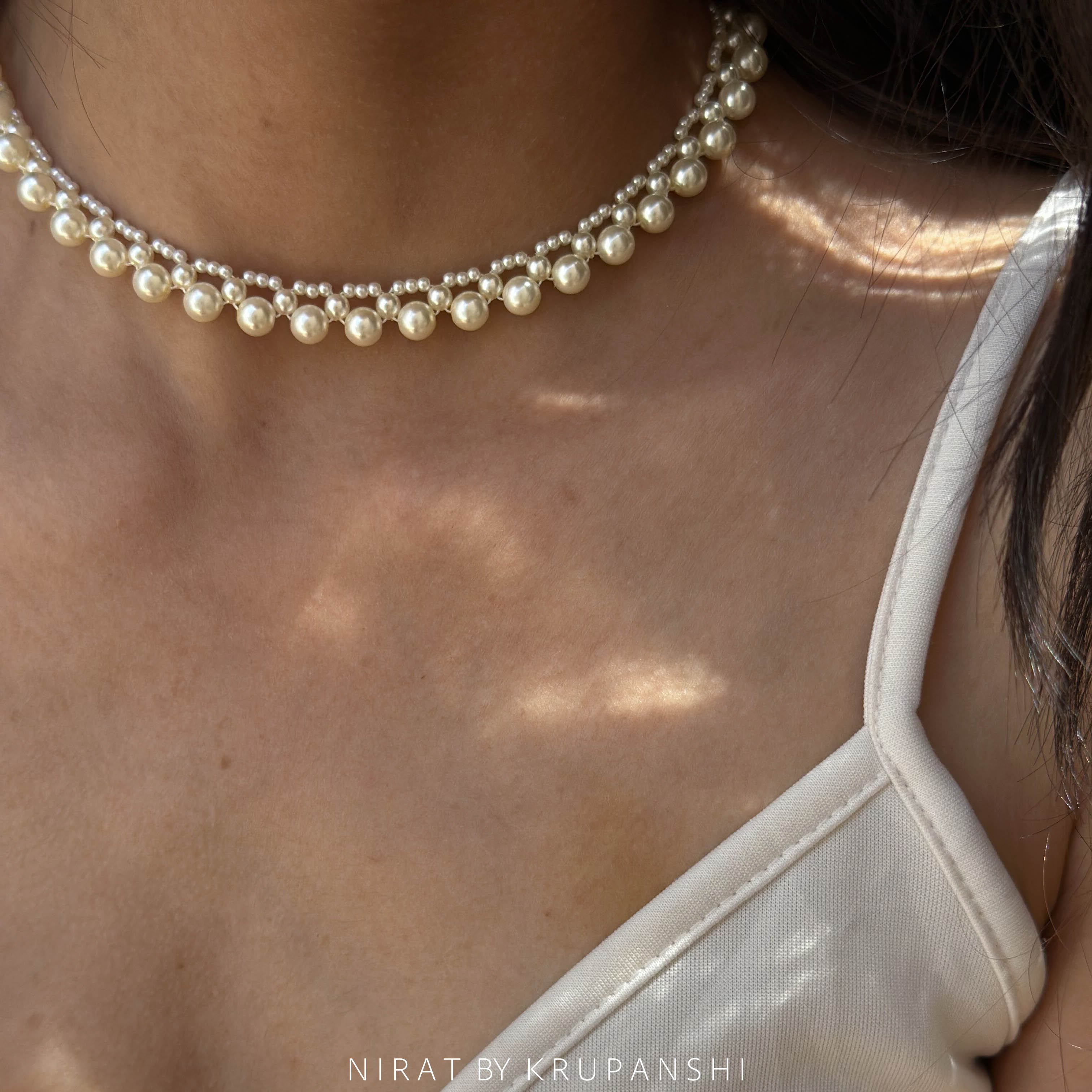 Pearl Choker with Earring