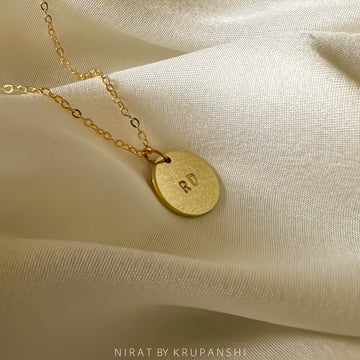 Stamp necklace - Two Initials