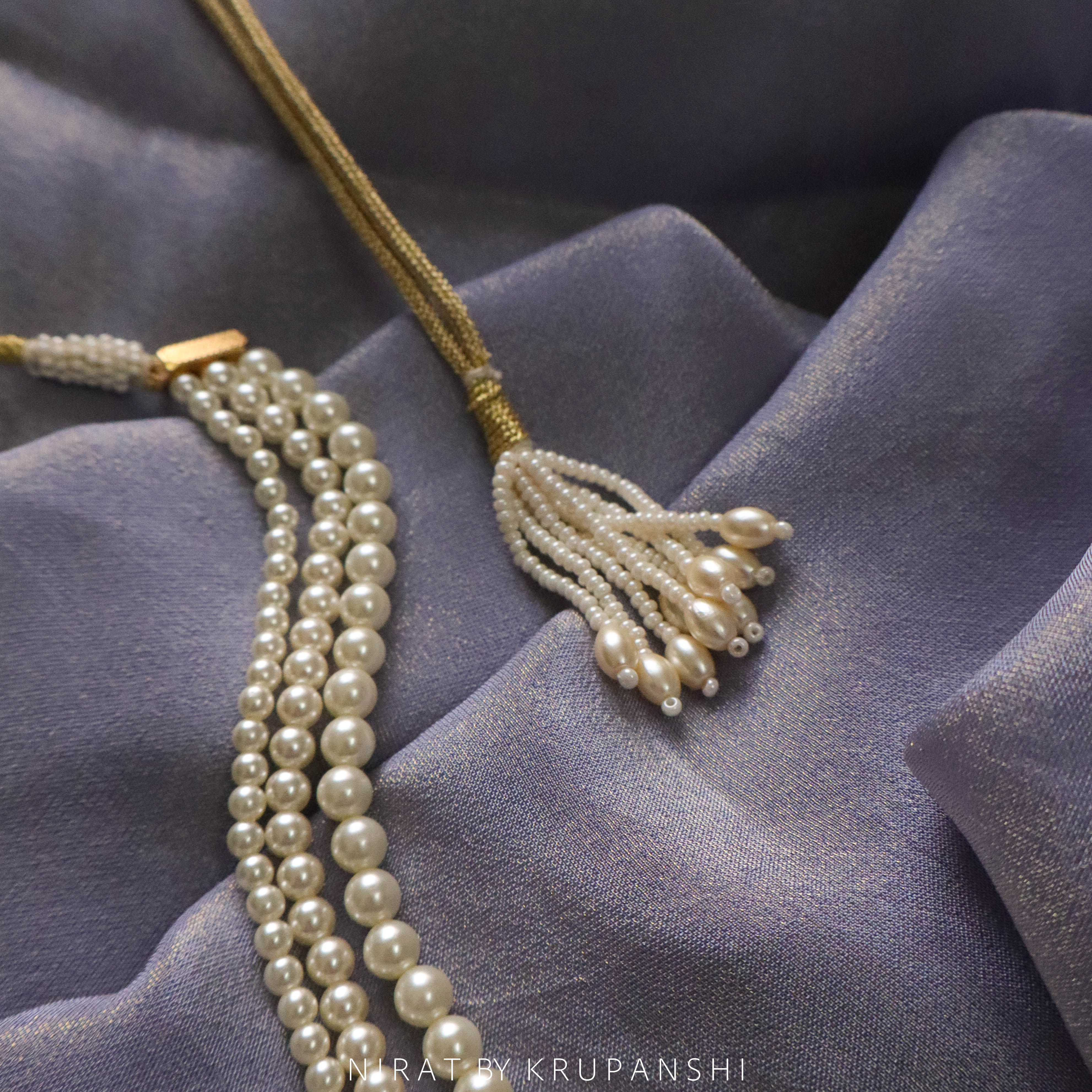 Three layered Pearl Necklace