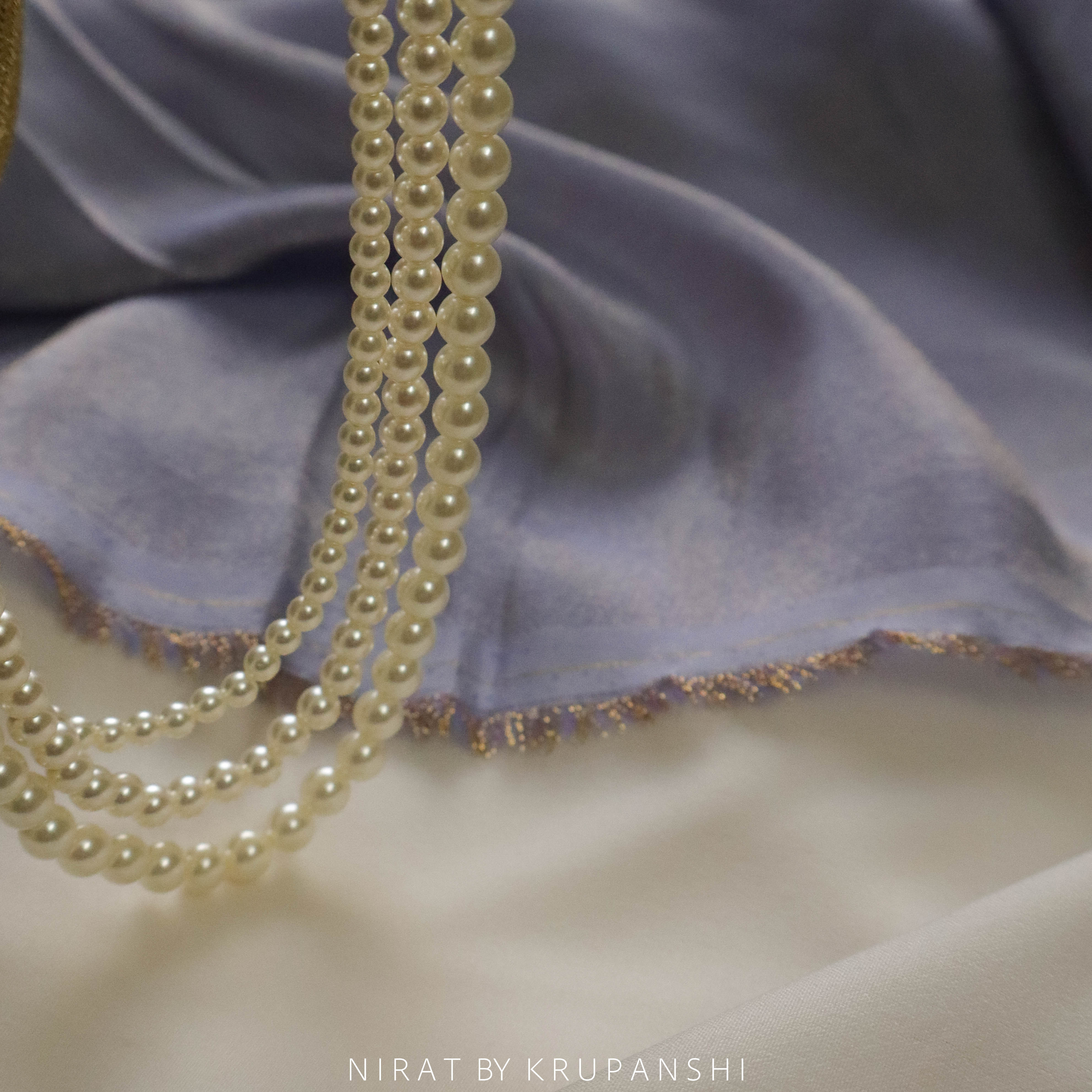 Three layered Pearl Necklace