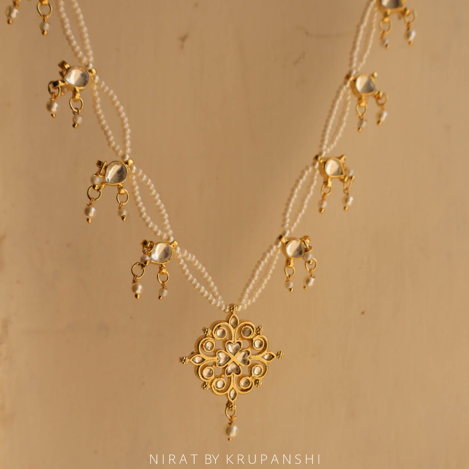 Golden Kundan Necklace