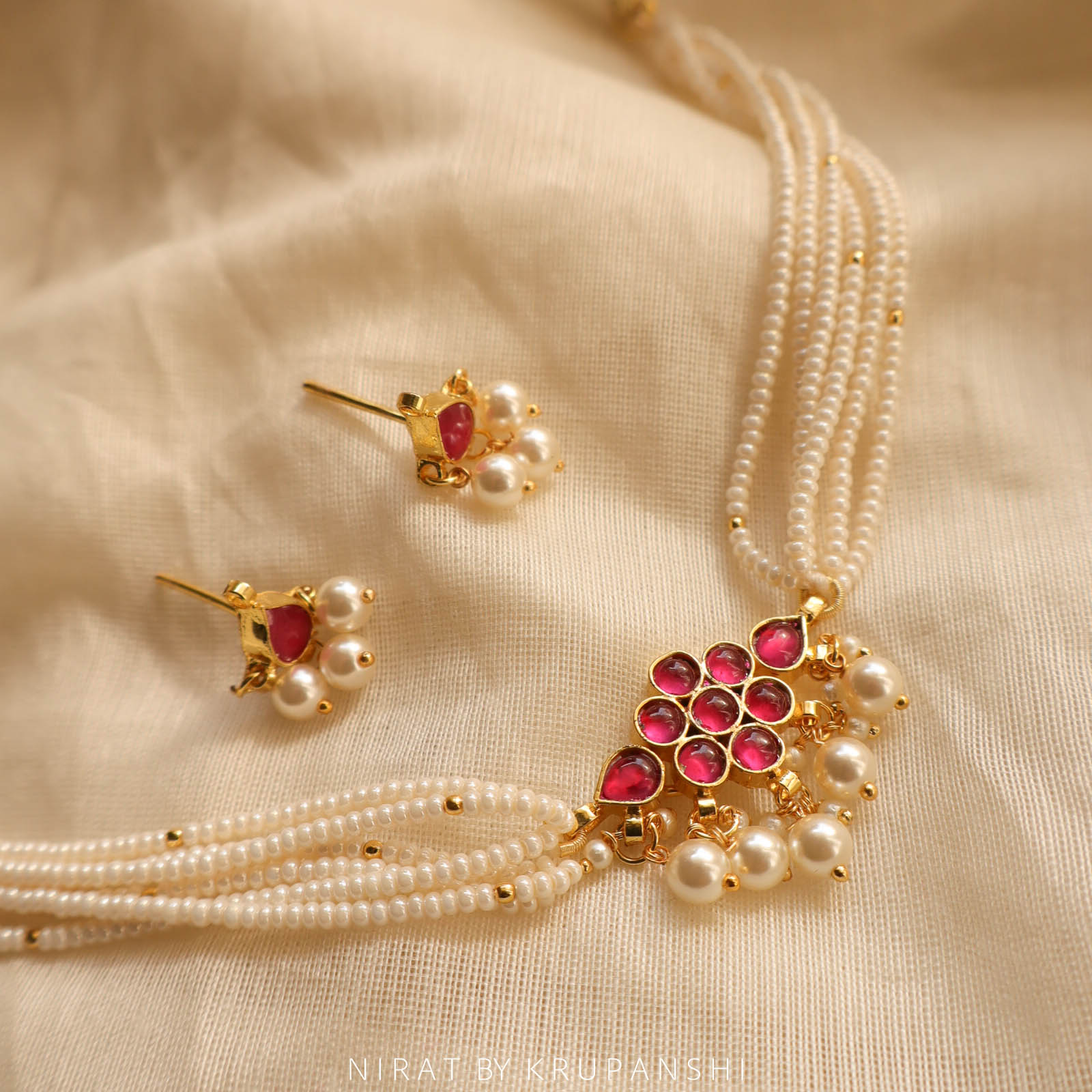 Kusum - Rani Choker with Stud
