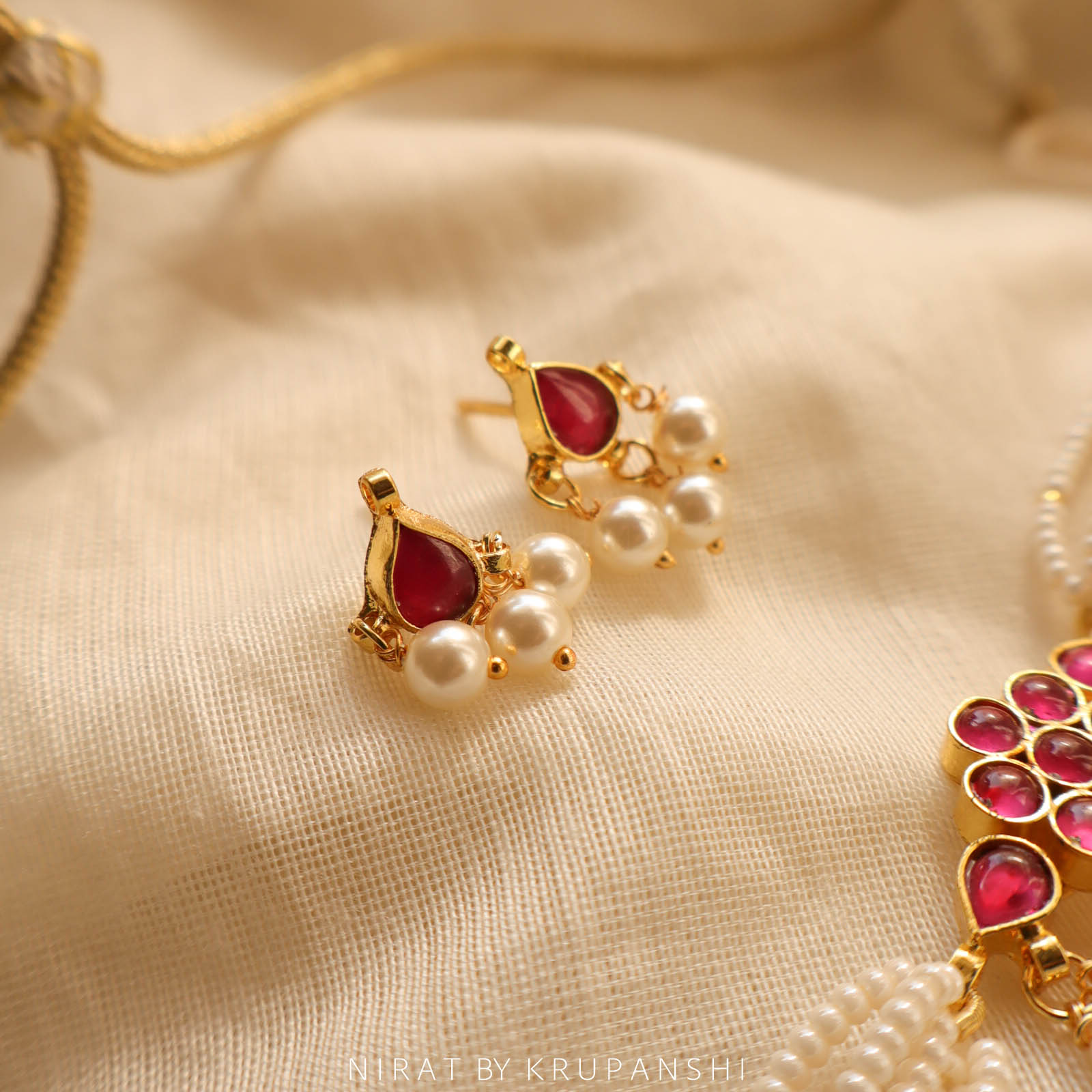 Kusum - Rani Choker with Stud