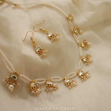 D cut Necklace with Earring