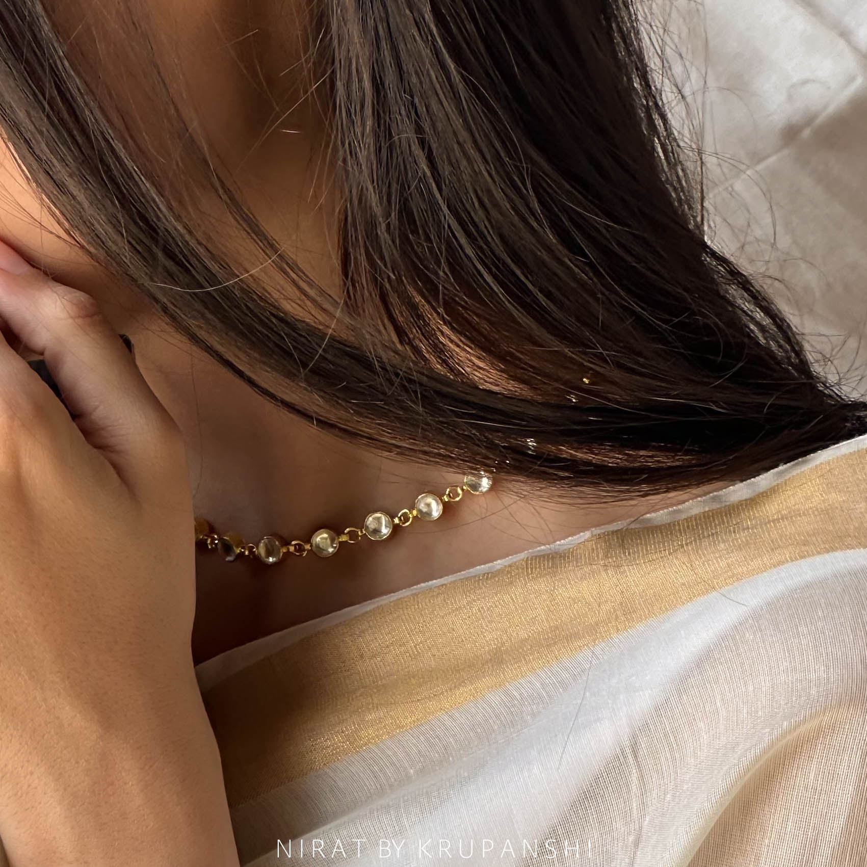 The Vrinda - Kundan Choker & Bracelet