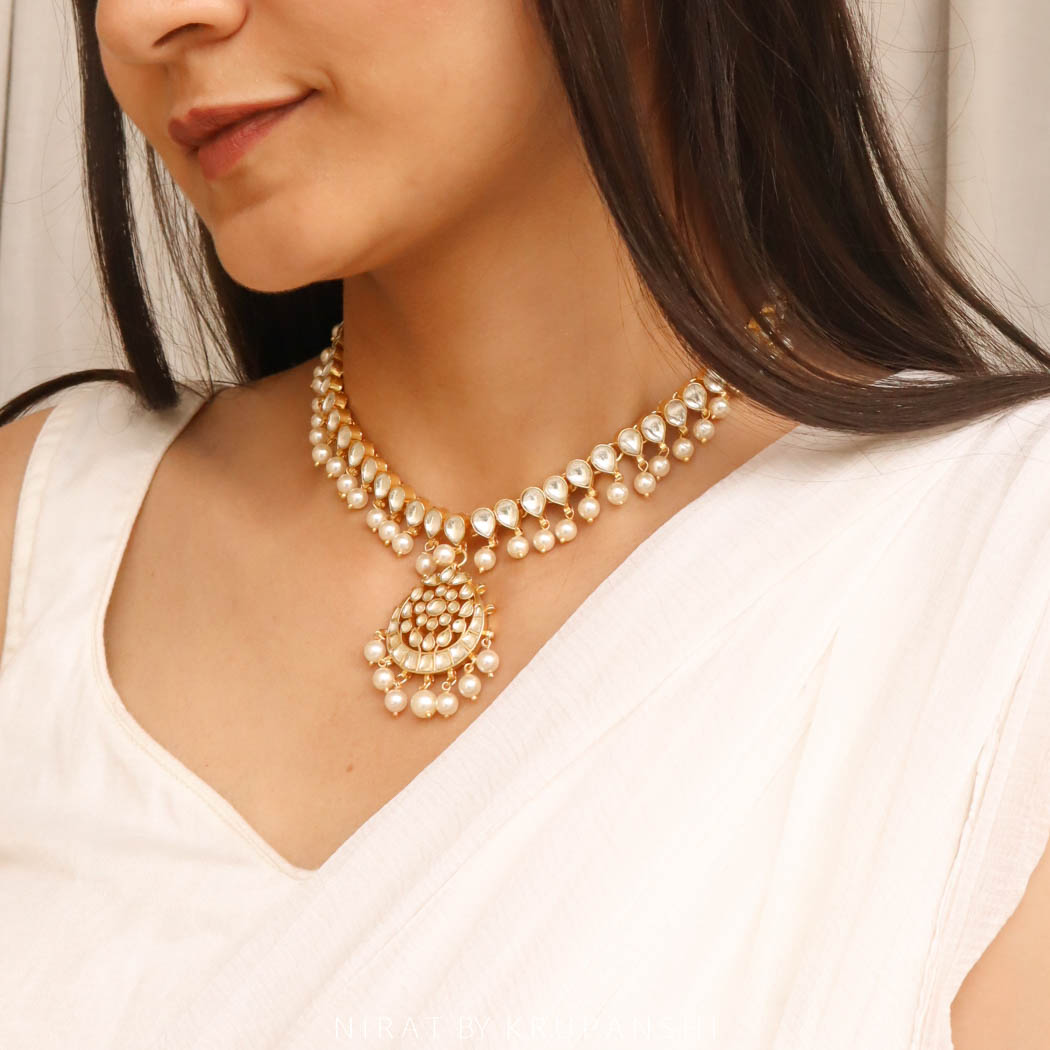 Svarupa - Kundan Necklace With Pendant