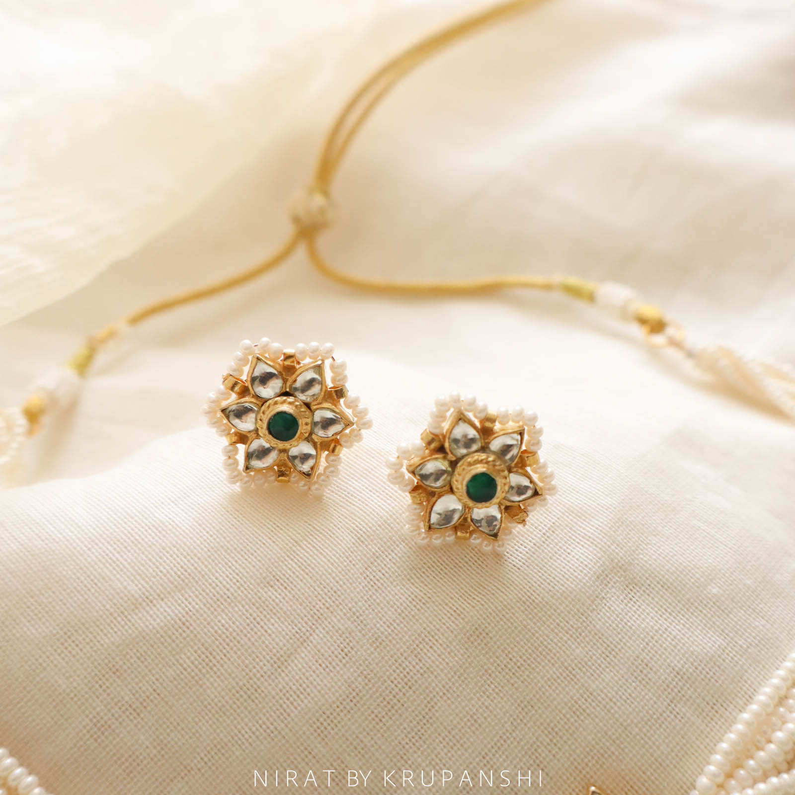 Flower Lotus Choker with Earring