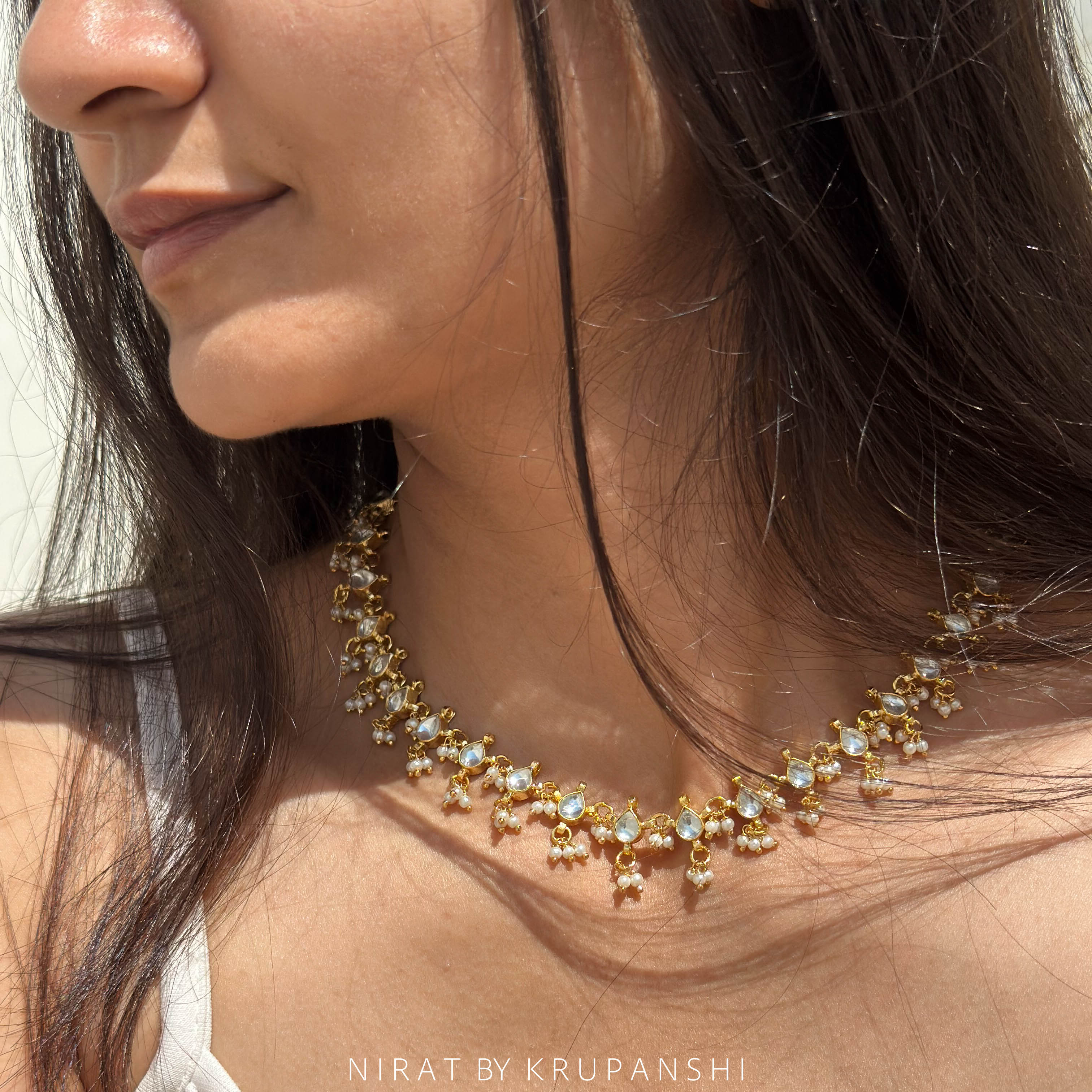 Gulzari Guchha-Jhumki Necklace