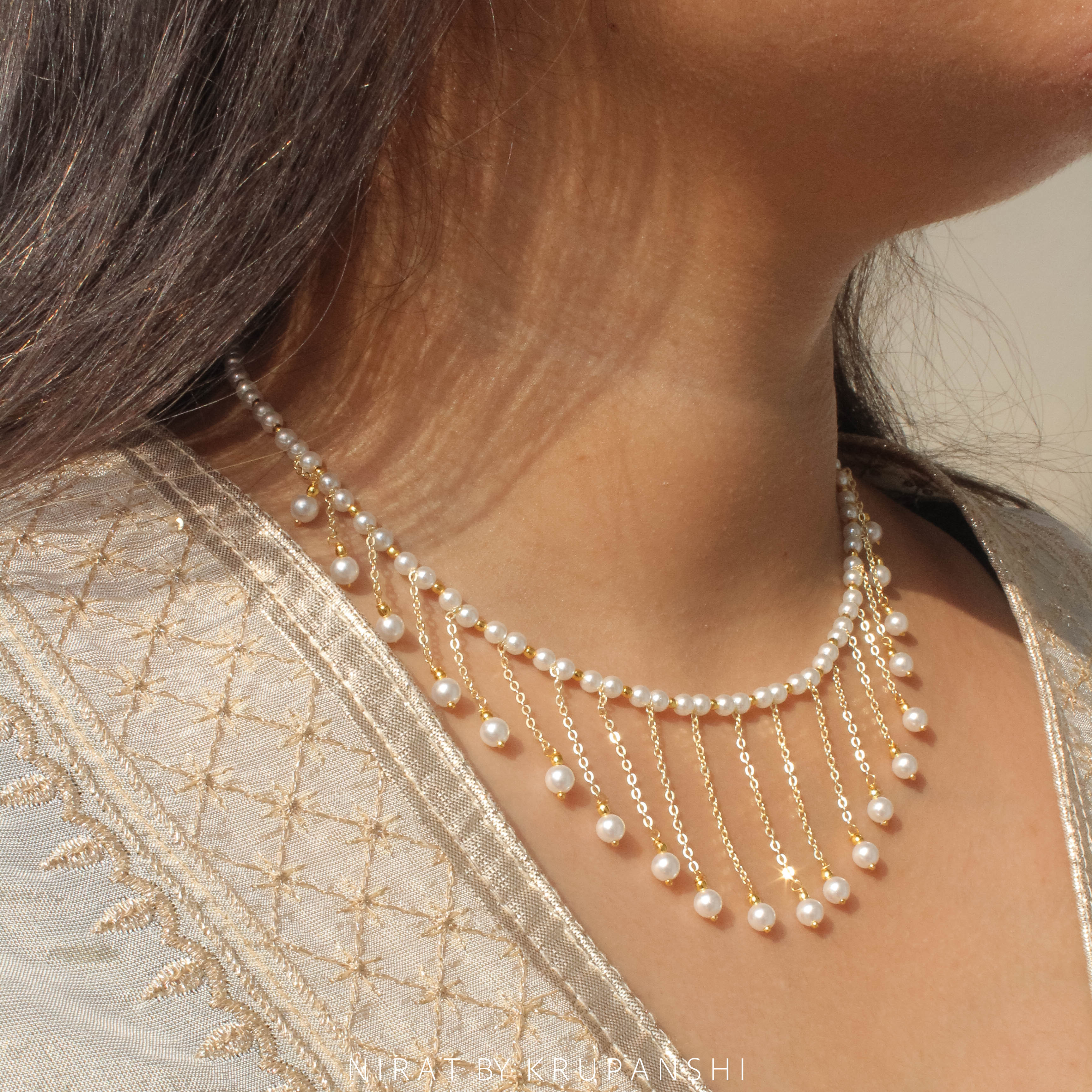 Jhalari Pearl Necklace
