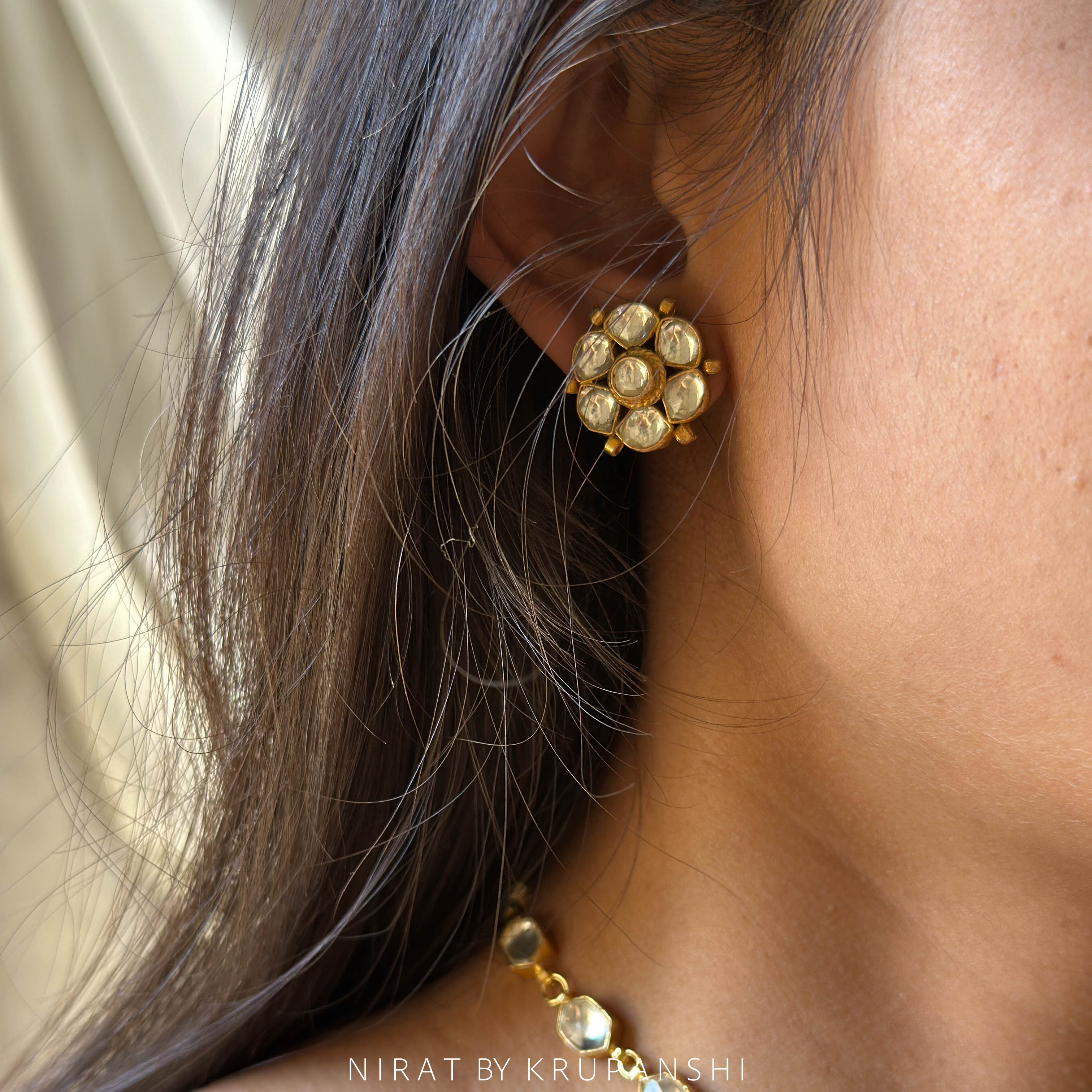 Nazuk Phool - Flower Kundan Necklace