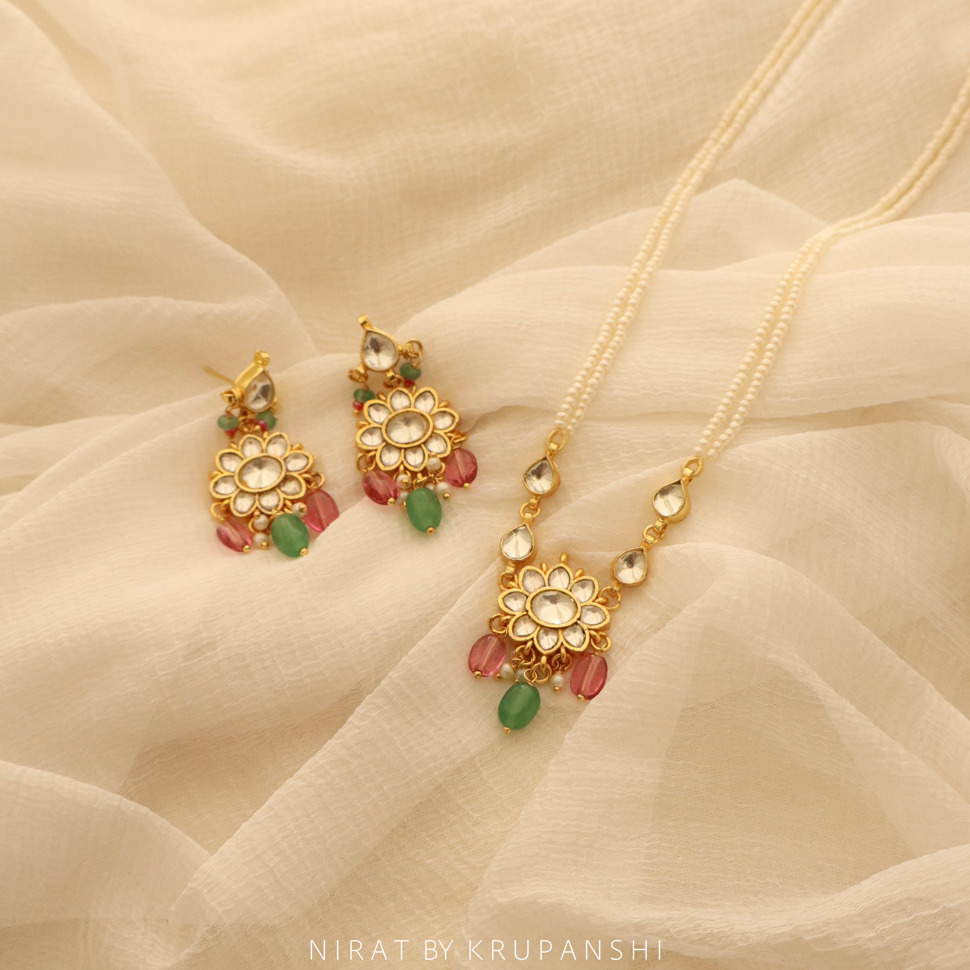 Phulwari Necklace with Earring