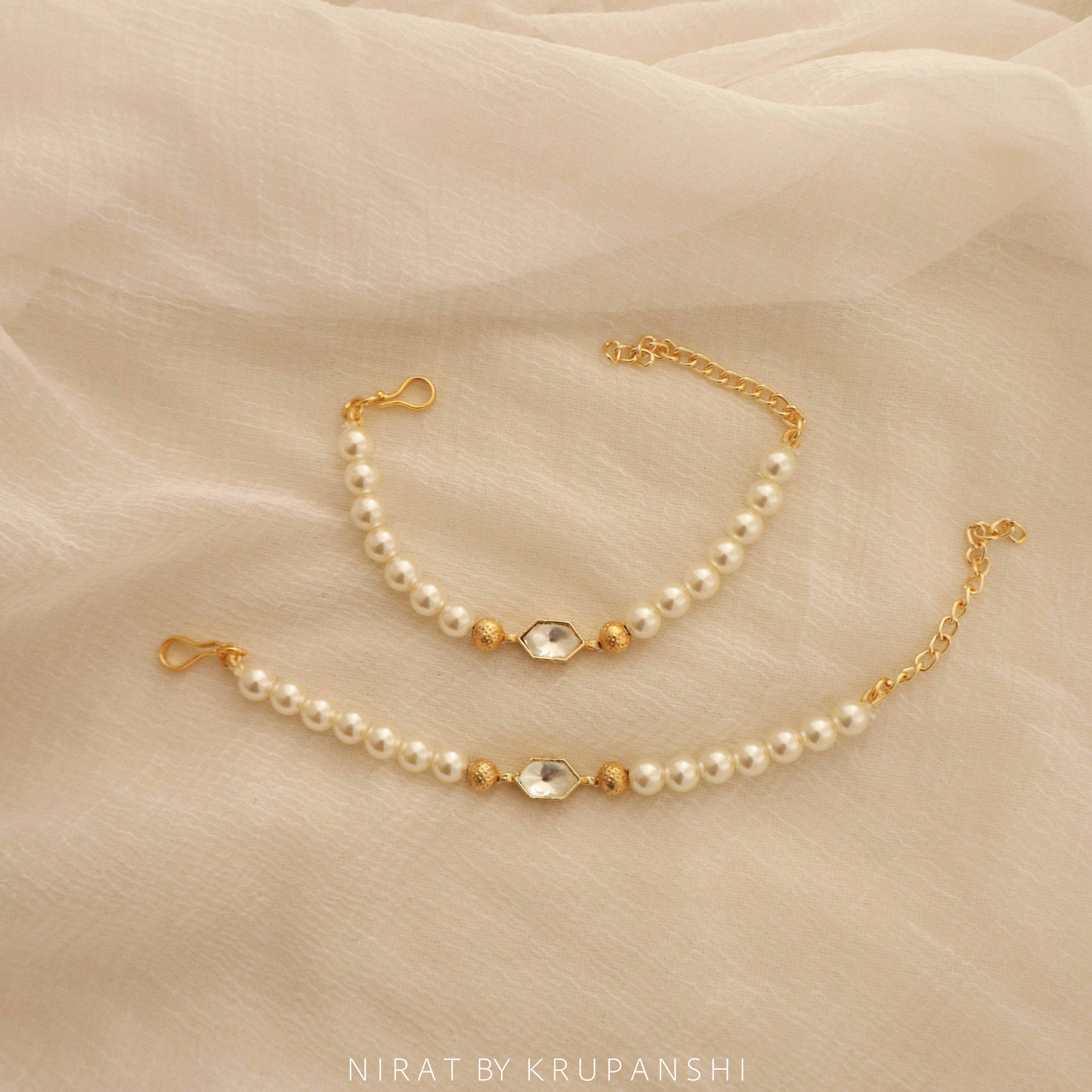 Kundan Pearl Bracelet