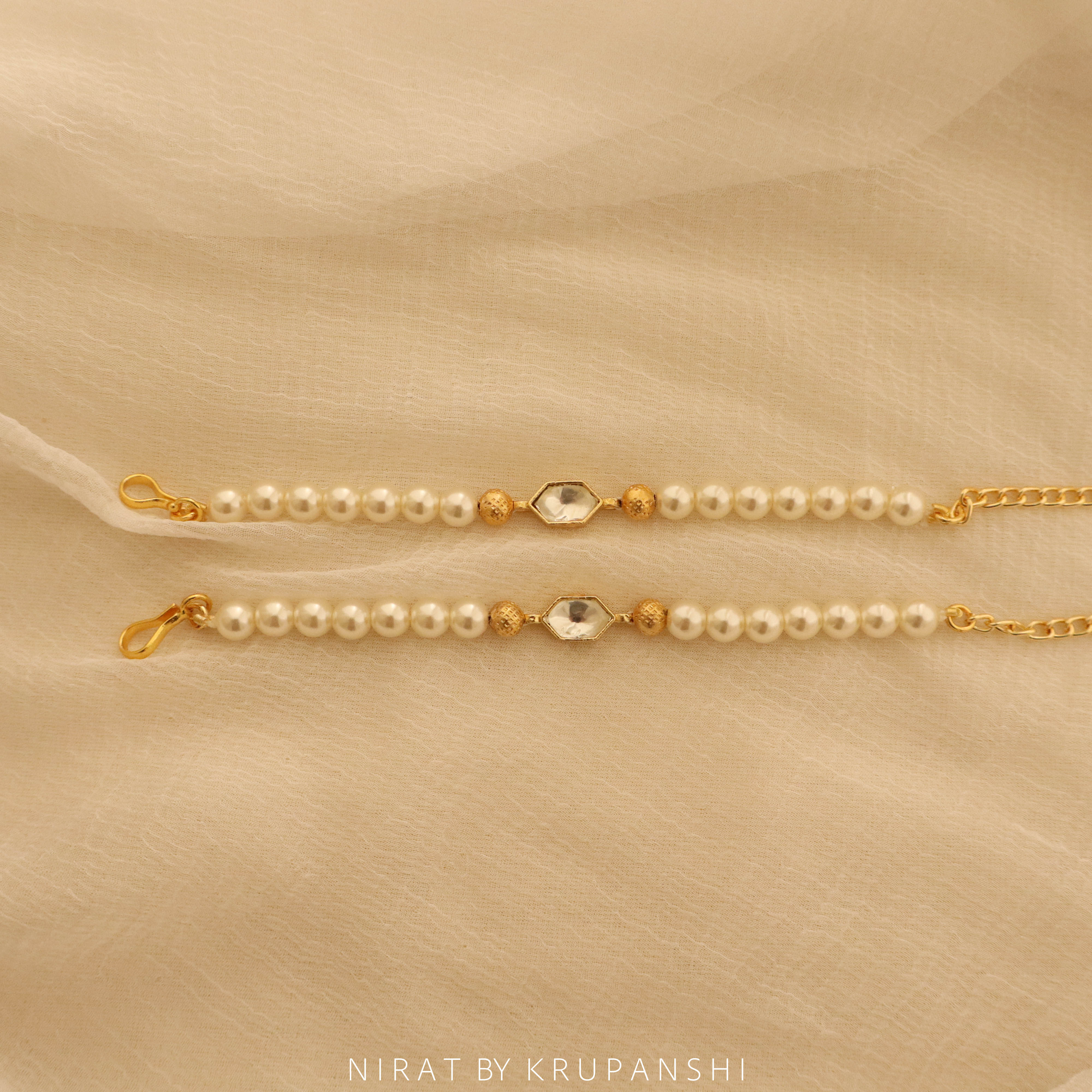 Kundan Pearl Bracelet