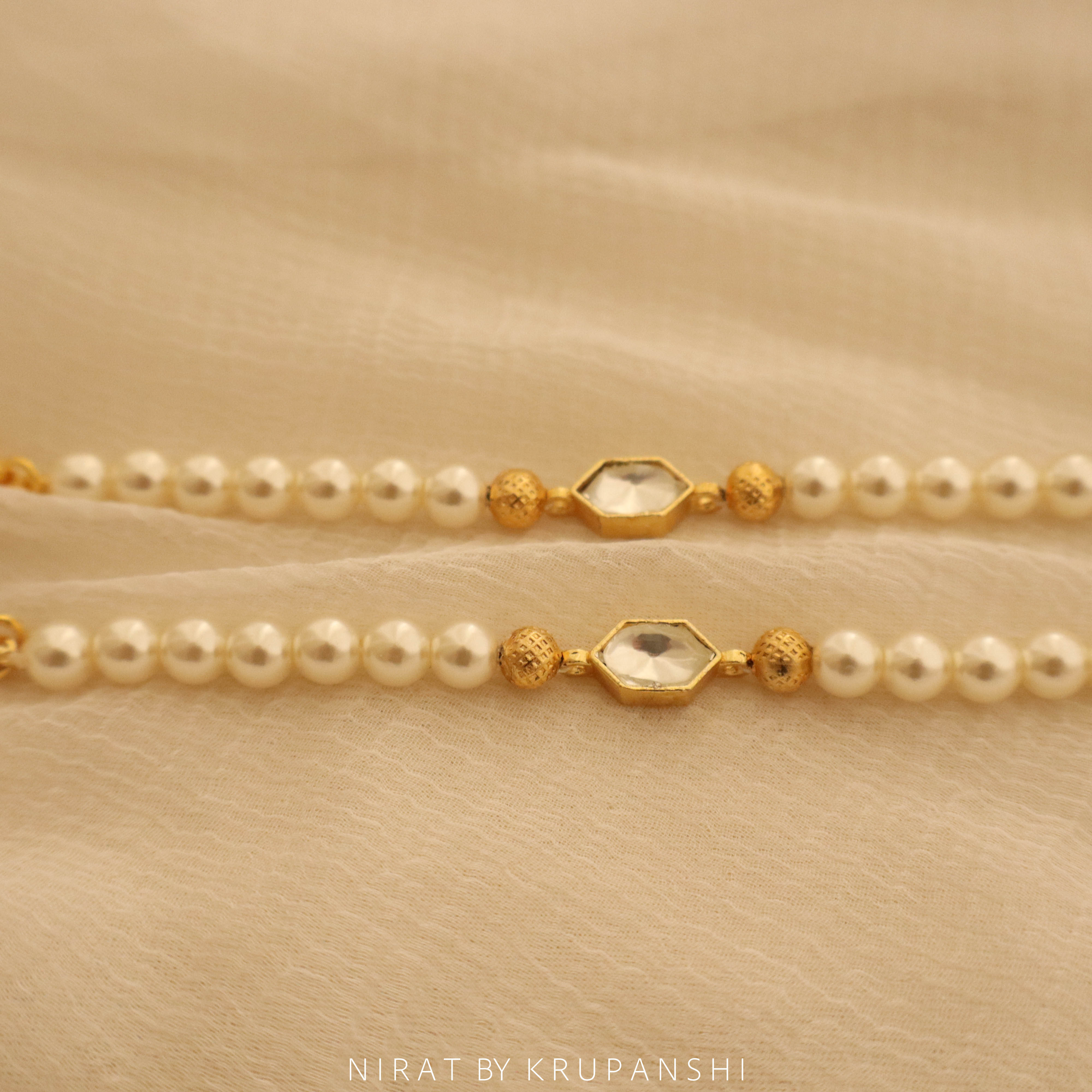 Kundan Pearl Bracelet