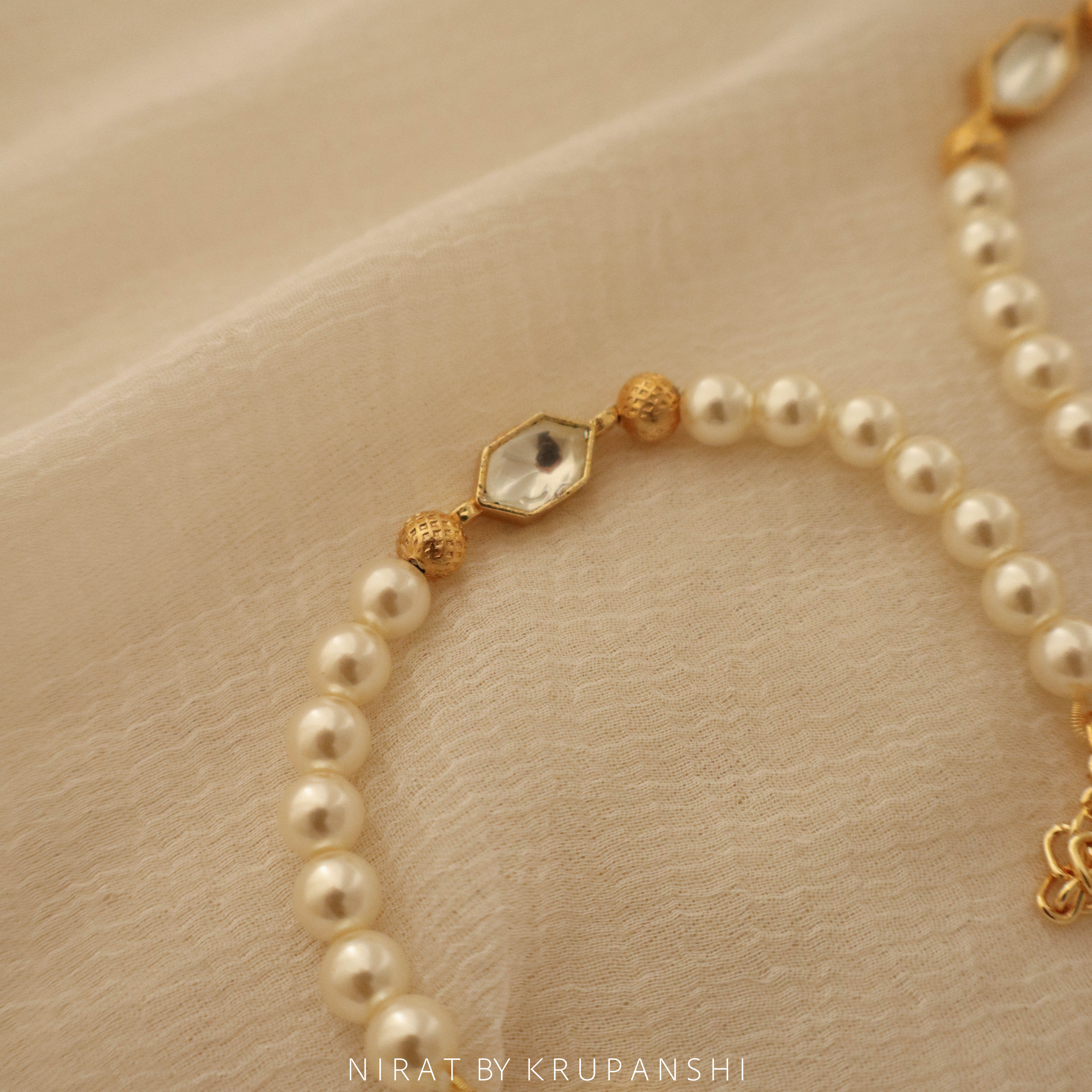 Kundan Pearl Bracelet