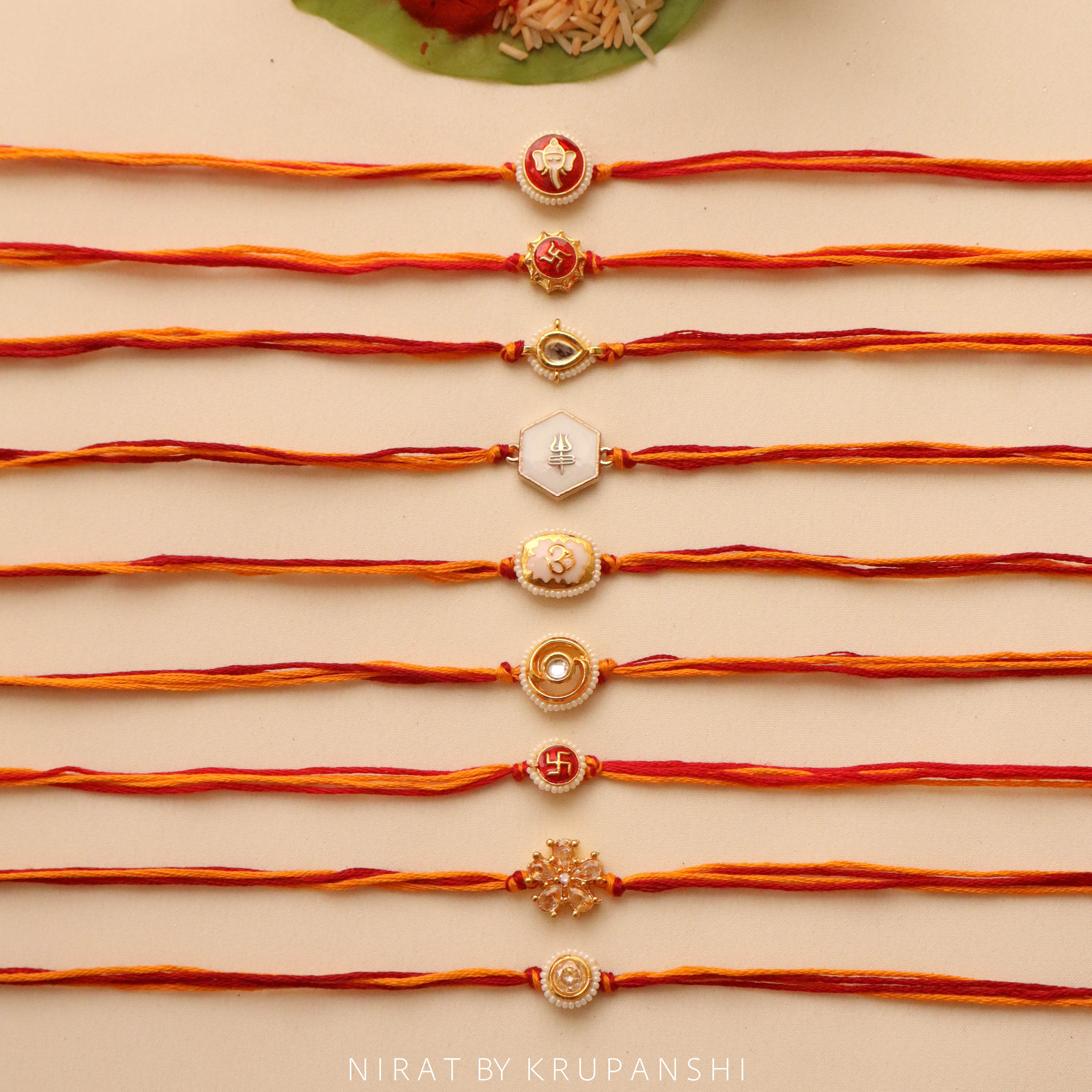 Red-Yellow Thread Rakhi