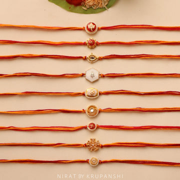 Red-Yellow Thread Rakhi