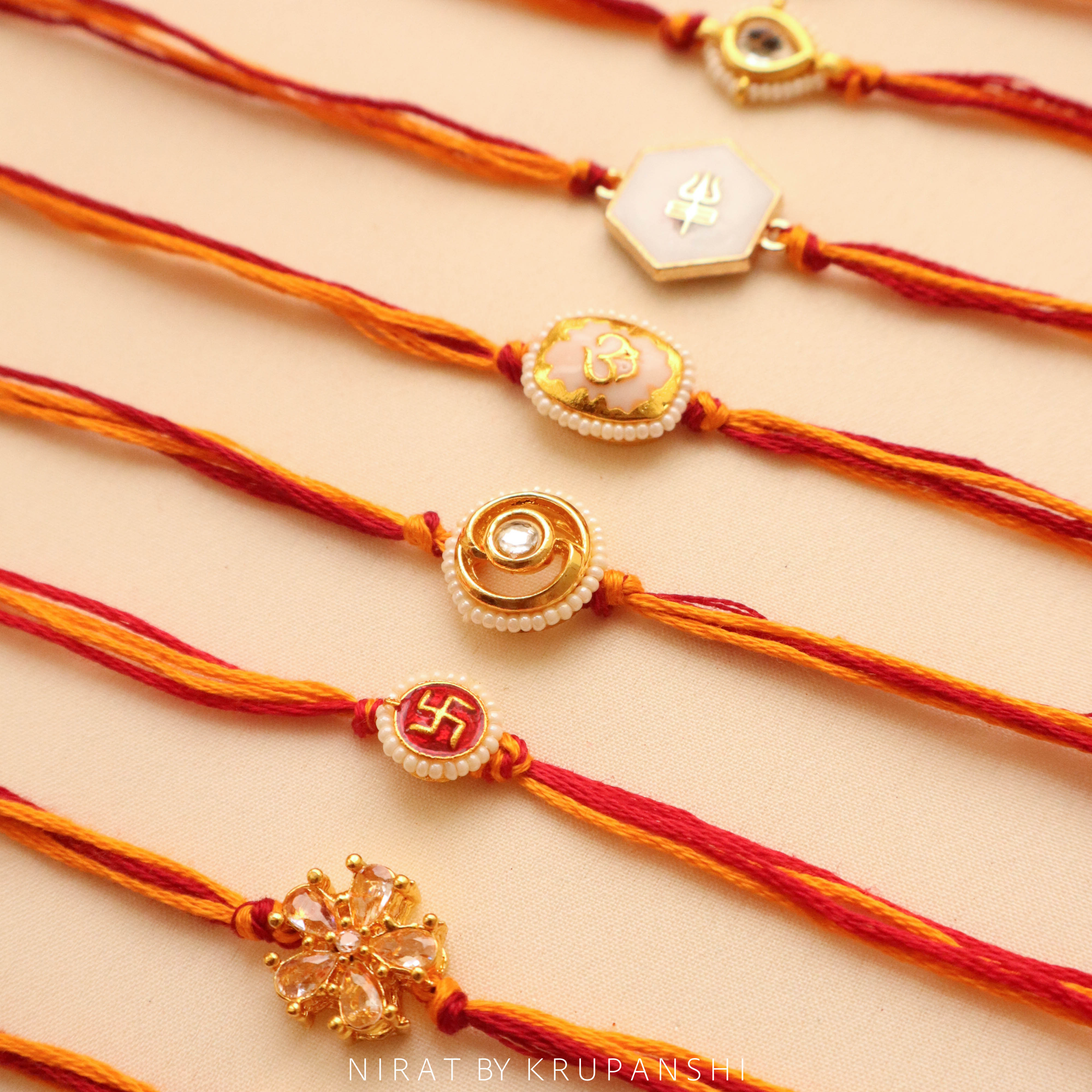 Red-Yellow Thread Rakhi