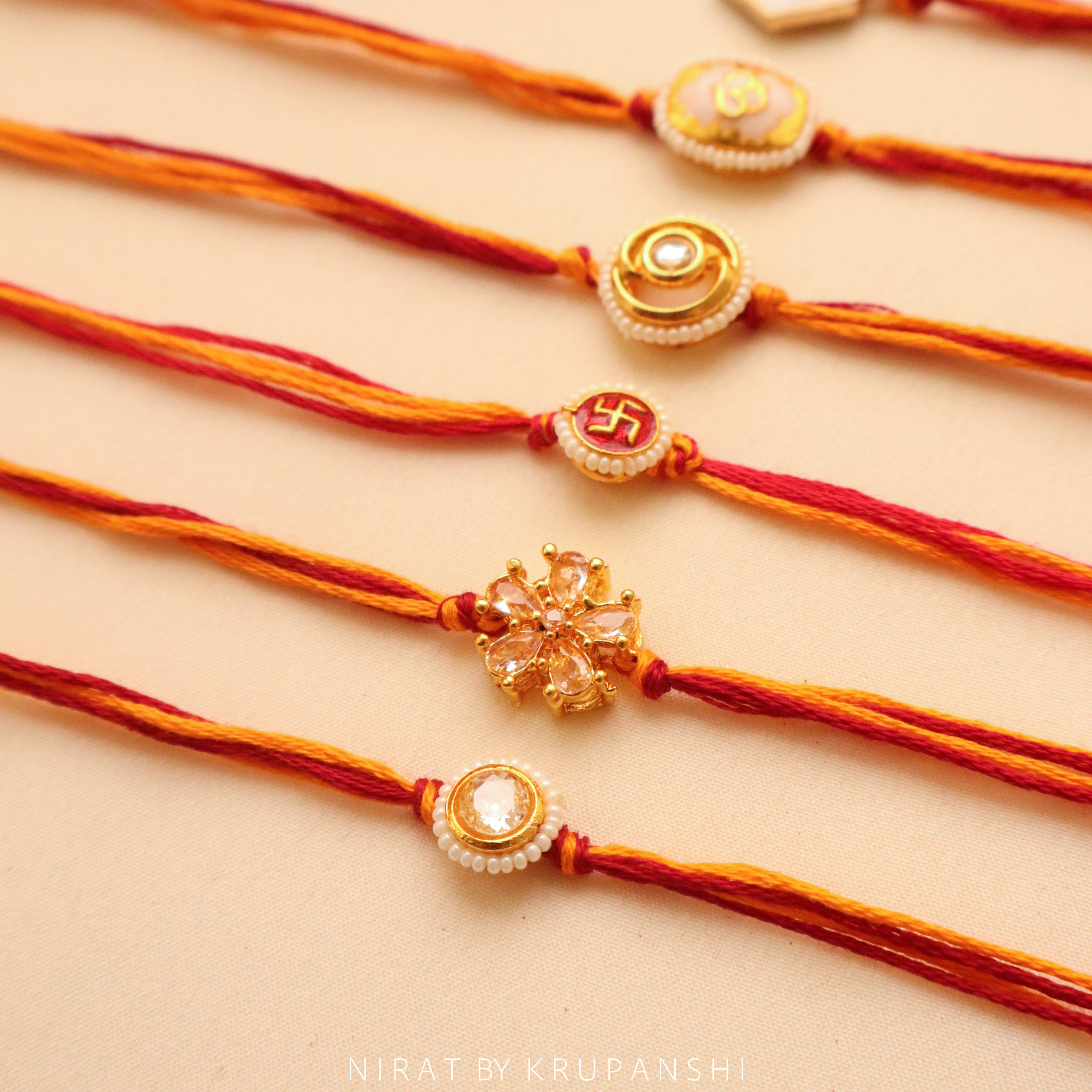 Red-Yellow Thread Rakhi
