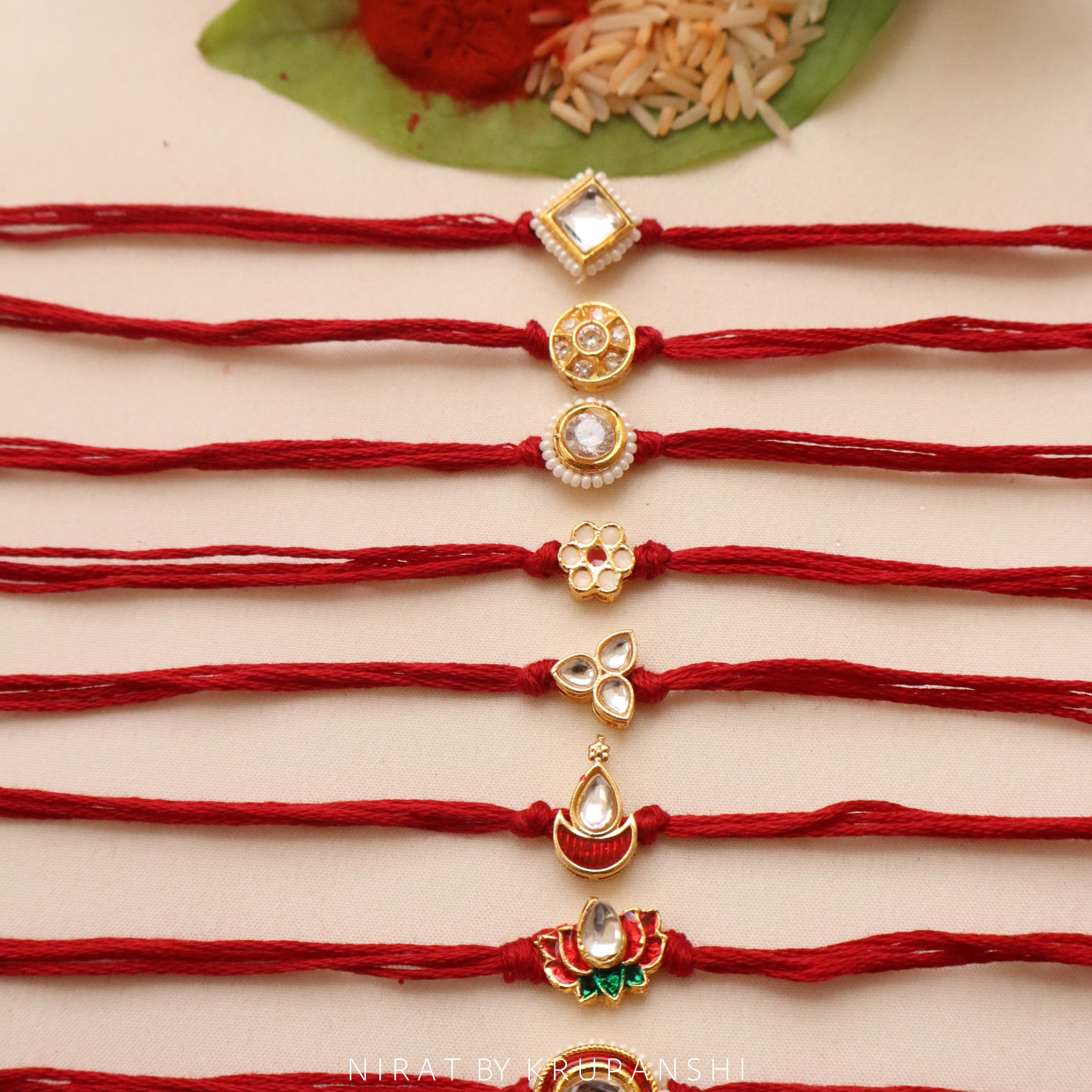 Maroon Thread Rakhi