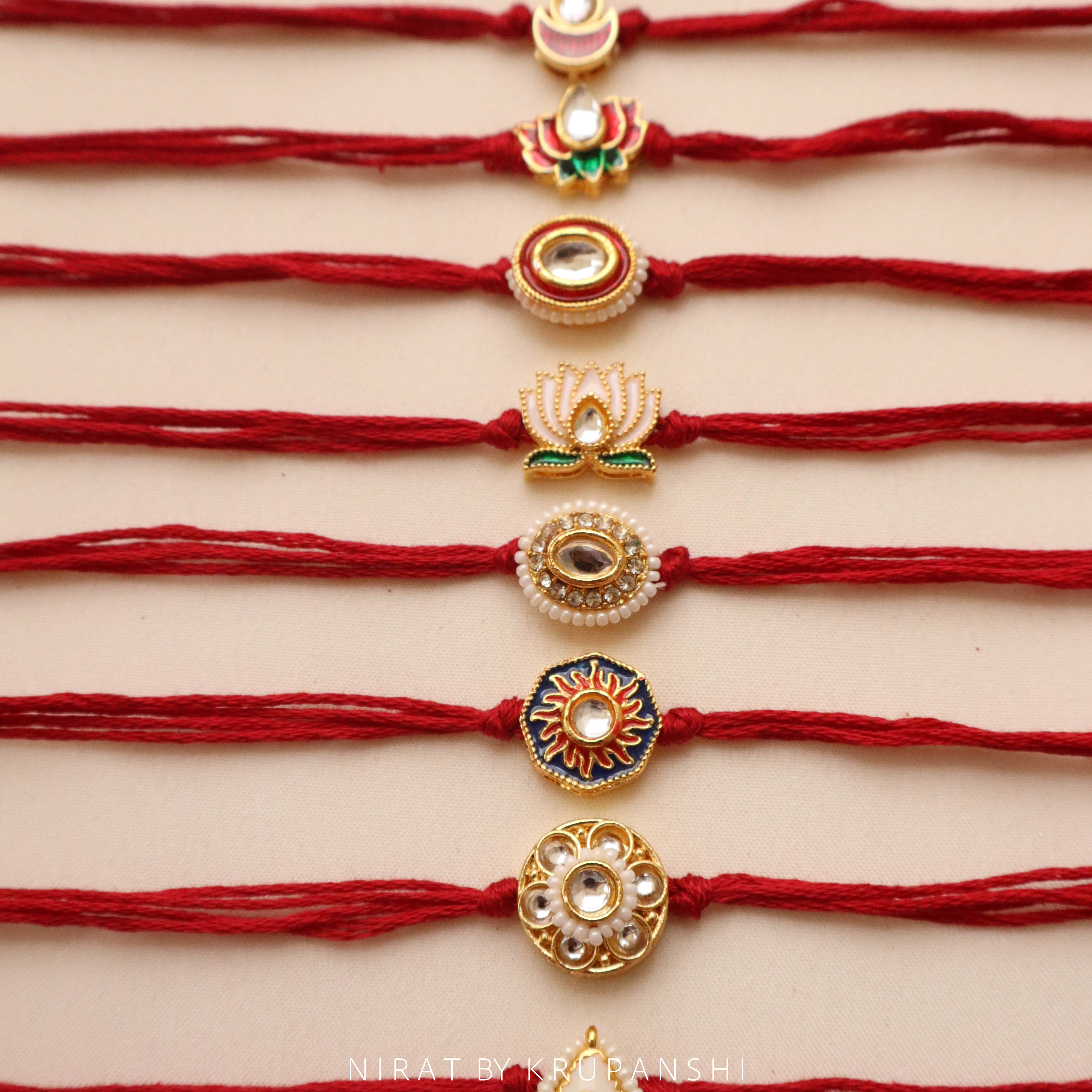 Maroon Thread Rakhi