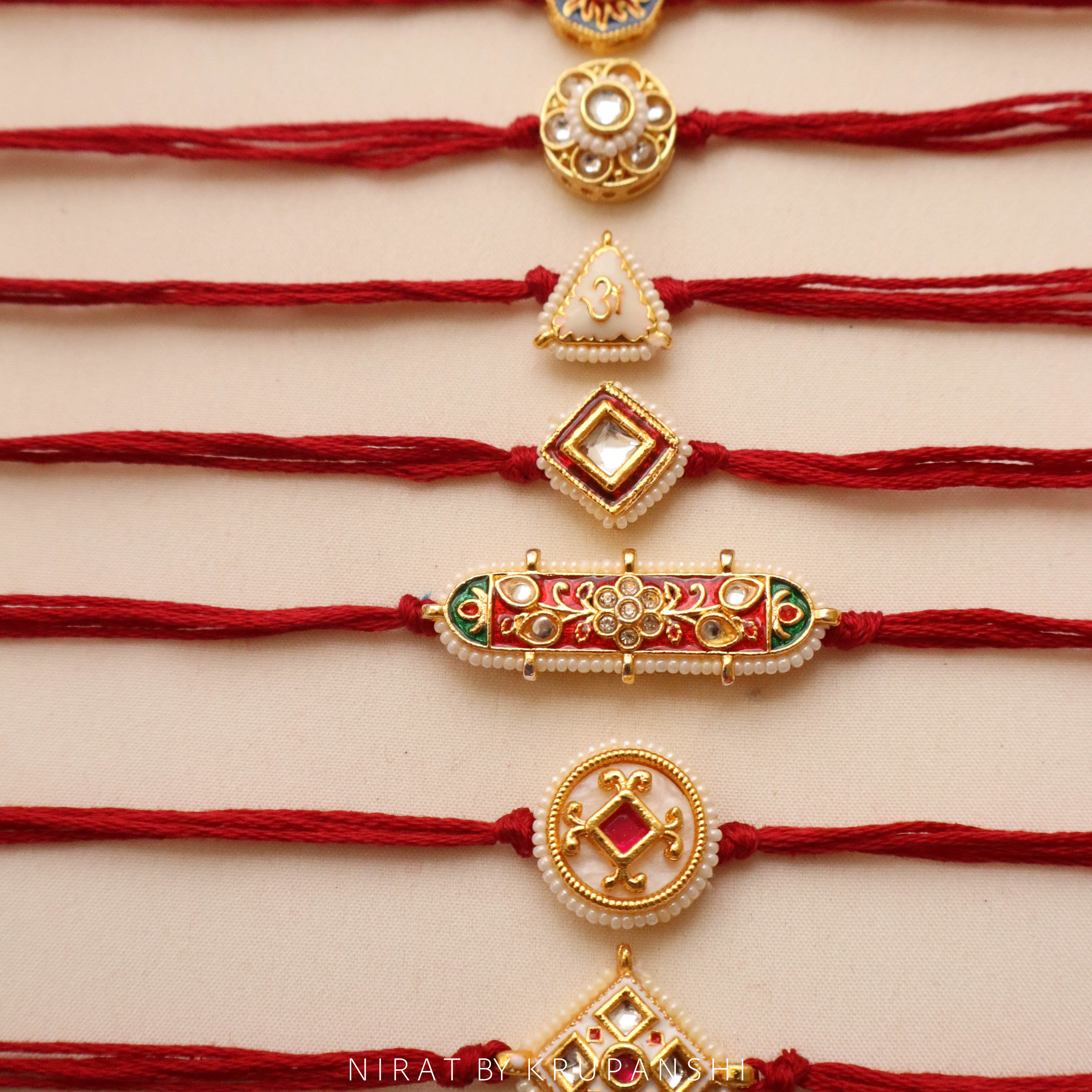 Maroon Thread Rakhi