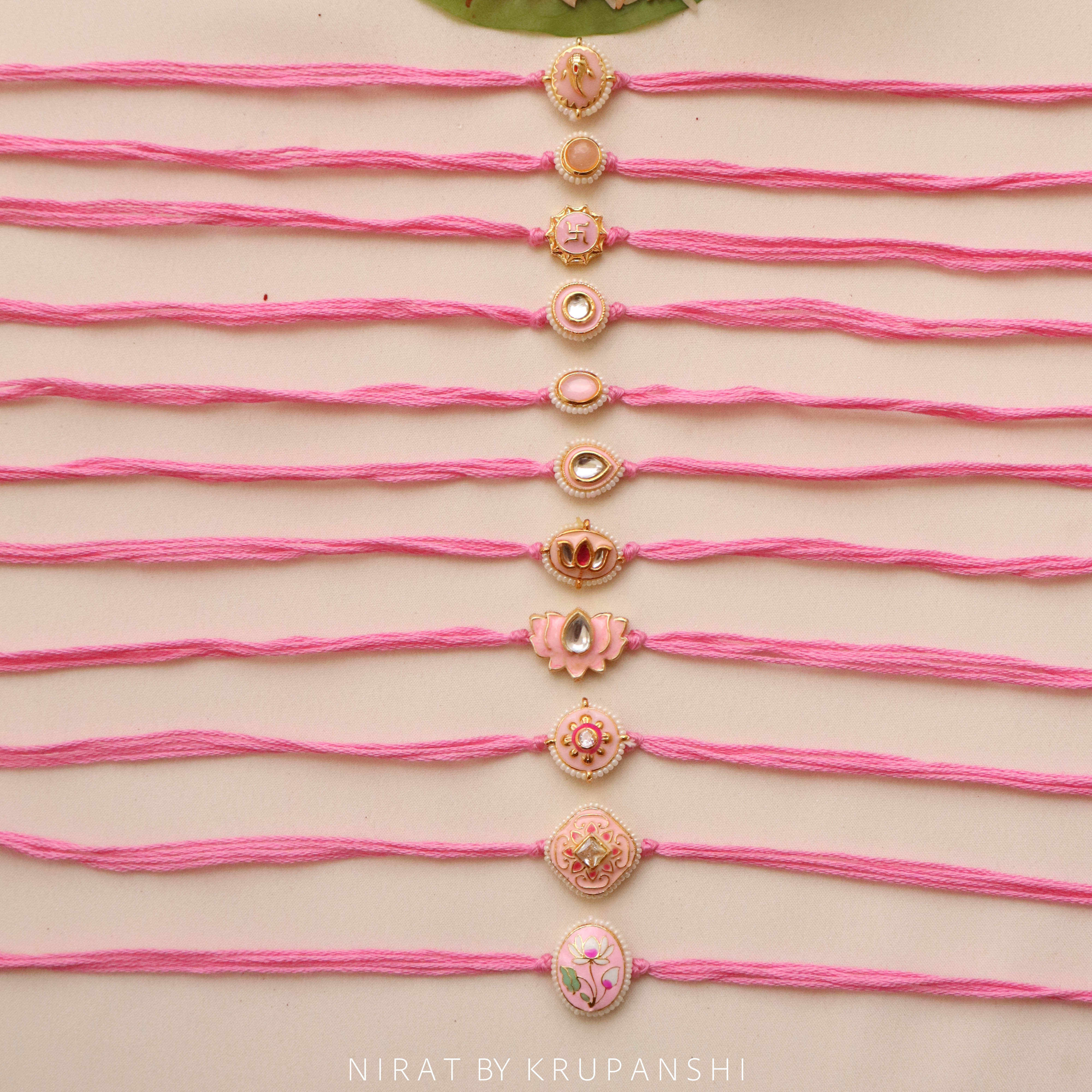 Pink Thread Rakhi