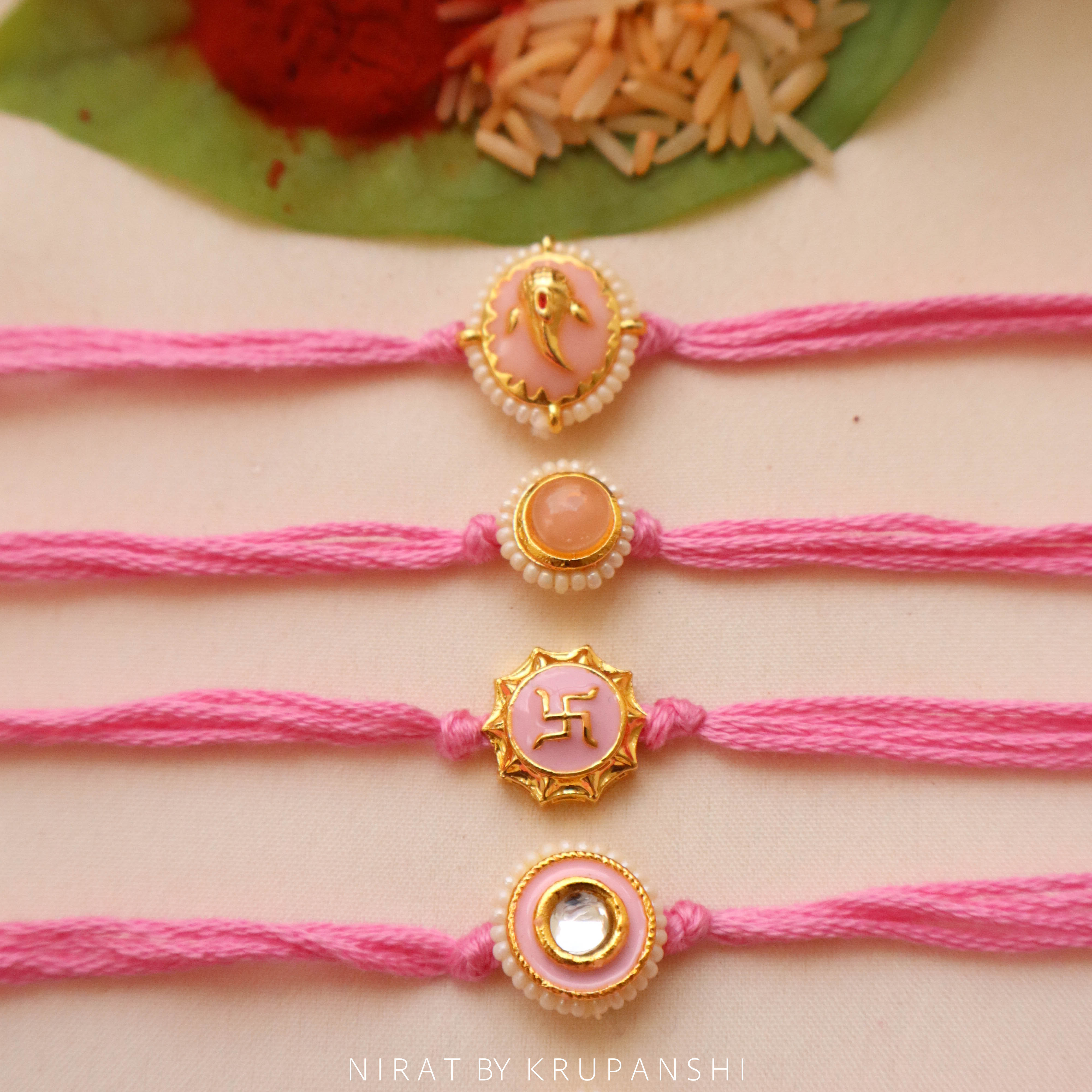 Pink Thread Rakhi