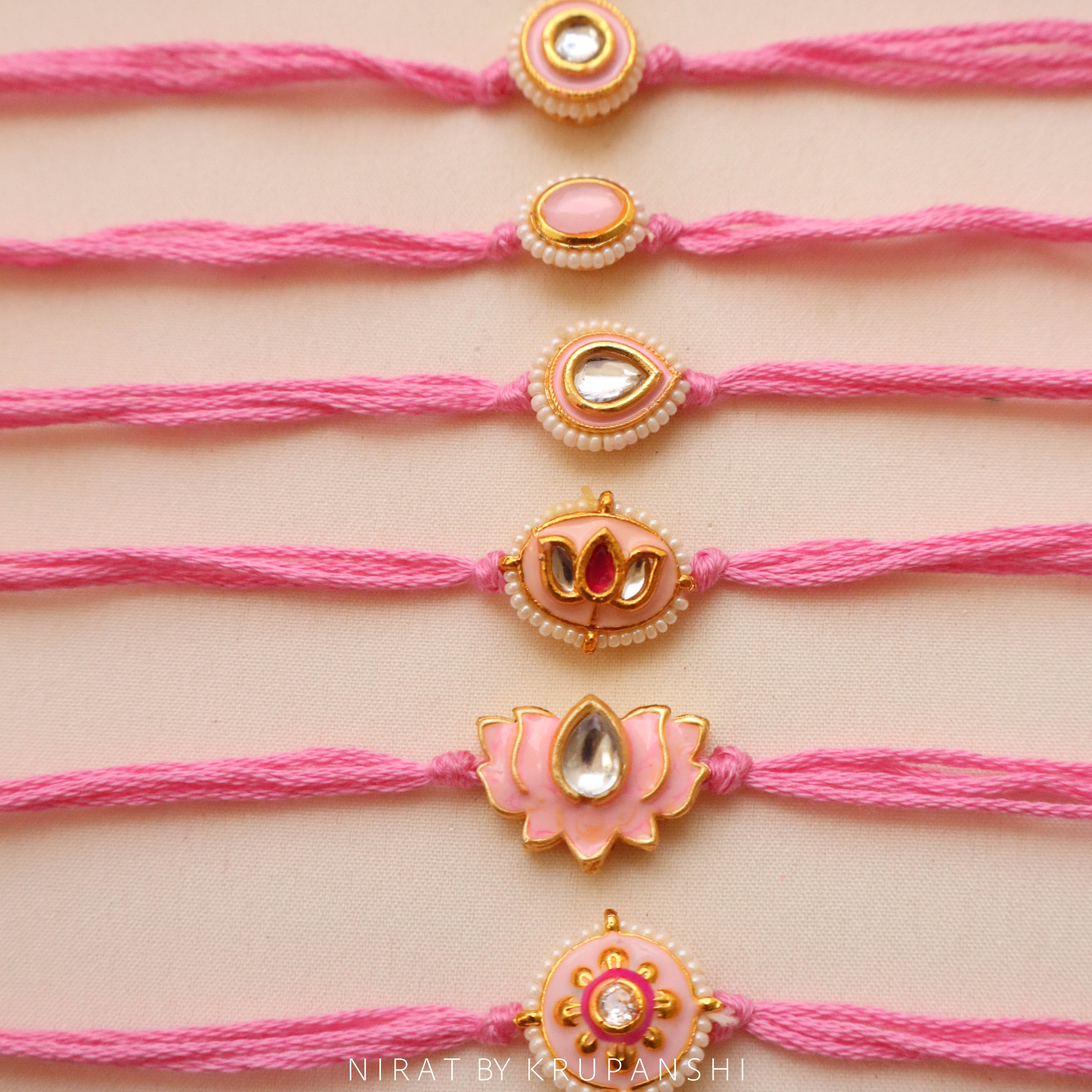 Pink Thread Rakhi