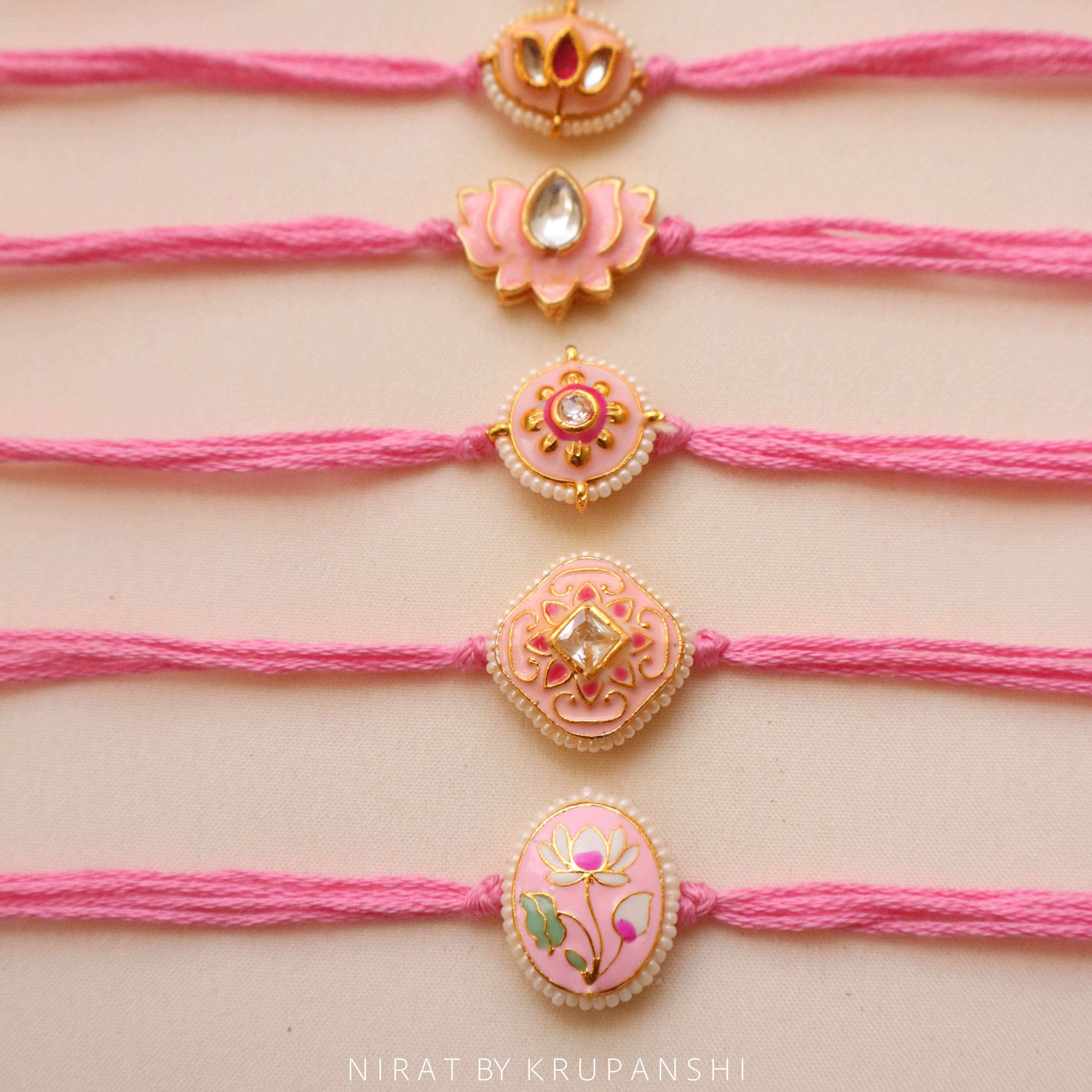 Pink Thread Rakhi