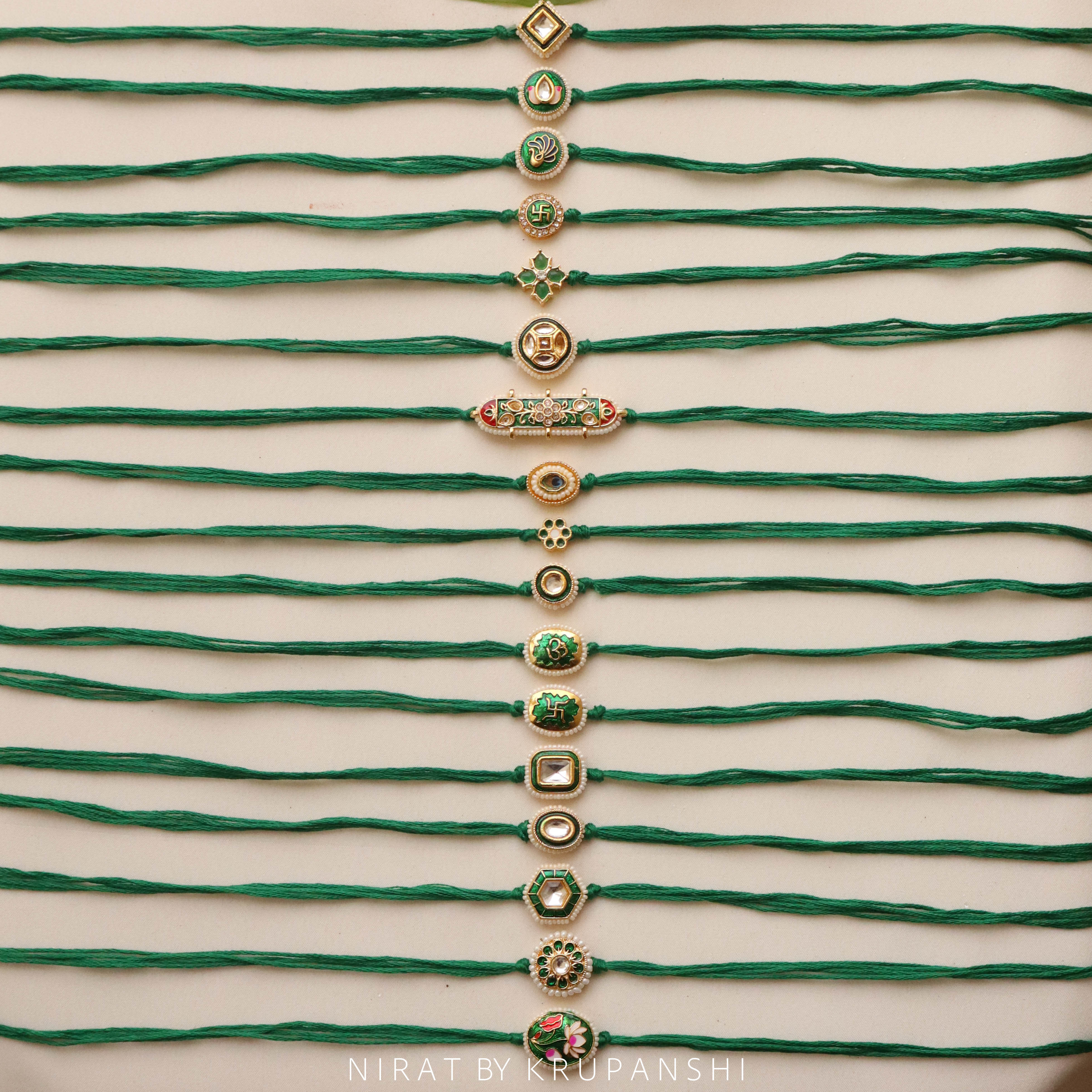 Green Thread Rakhi