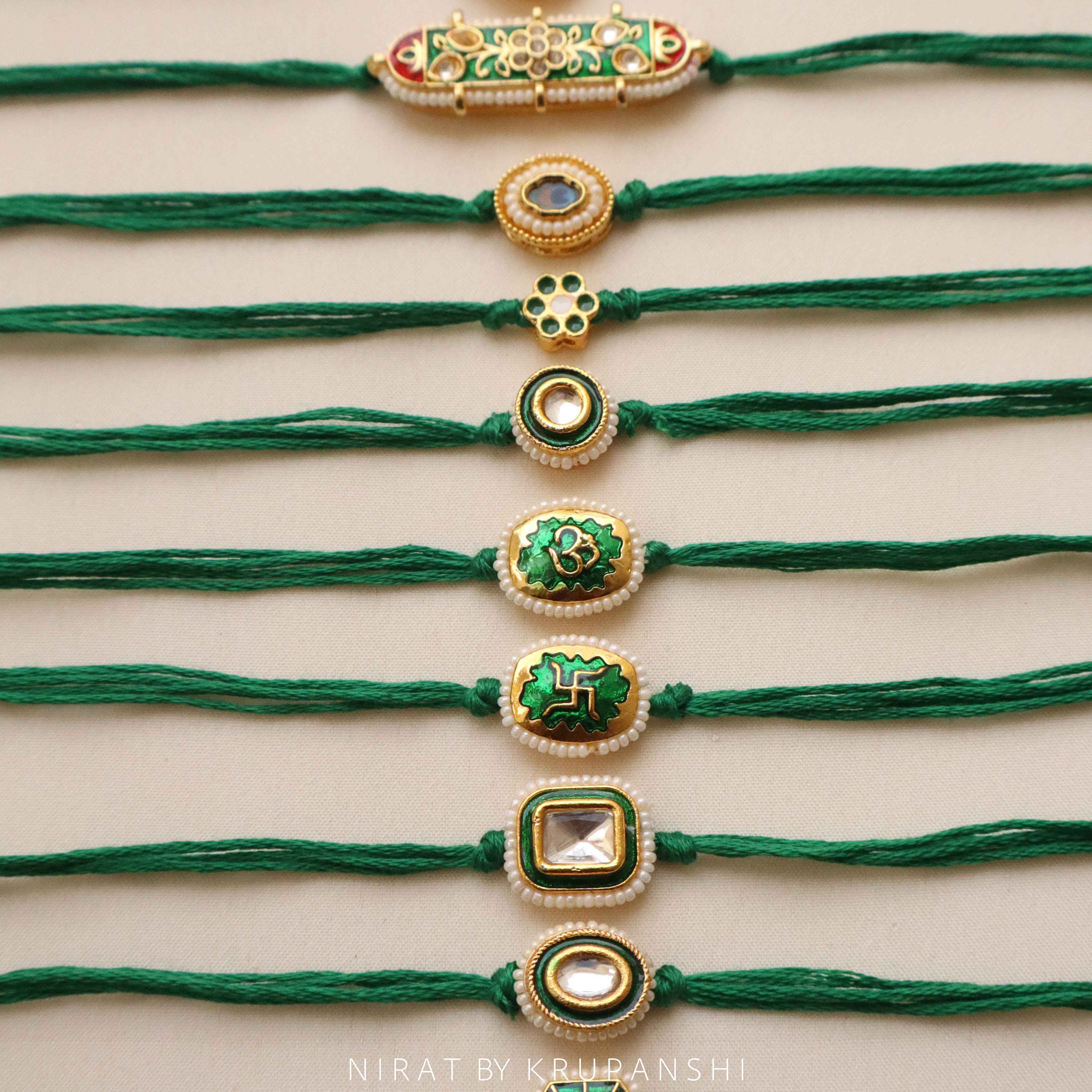 Green Thread Rakhi