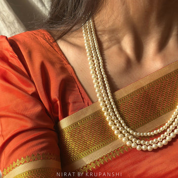 Three layered Pearl Necklace