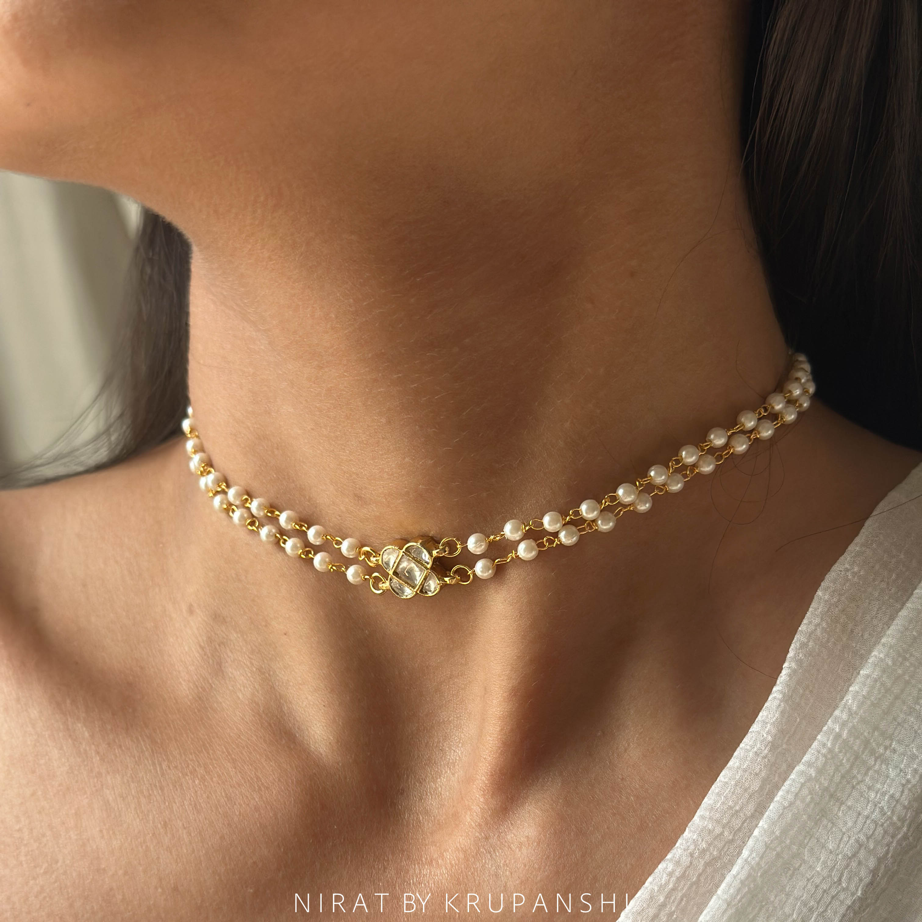 Kundan Cube Choker