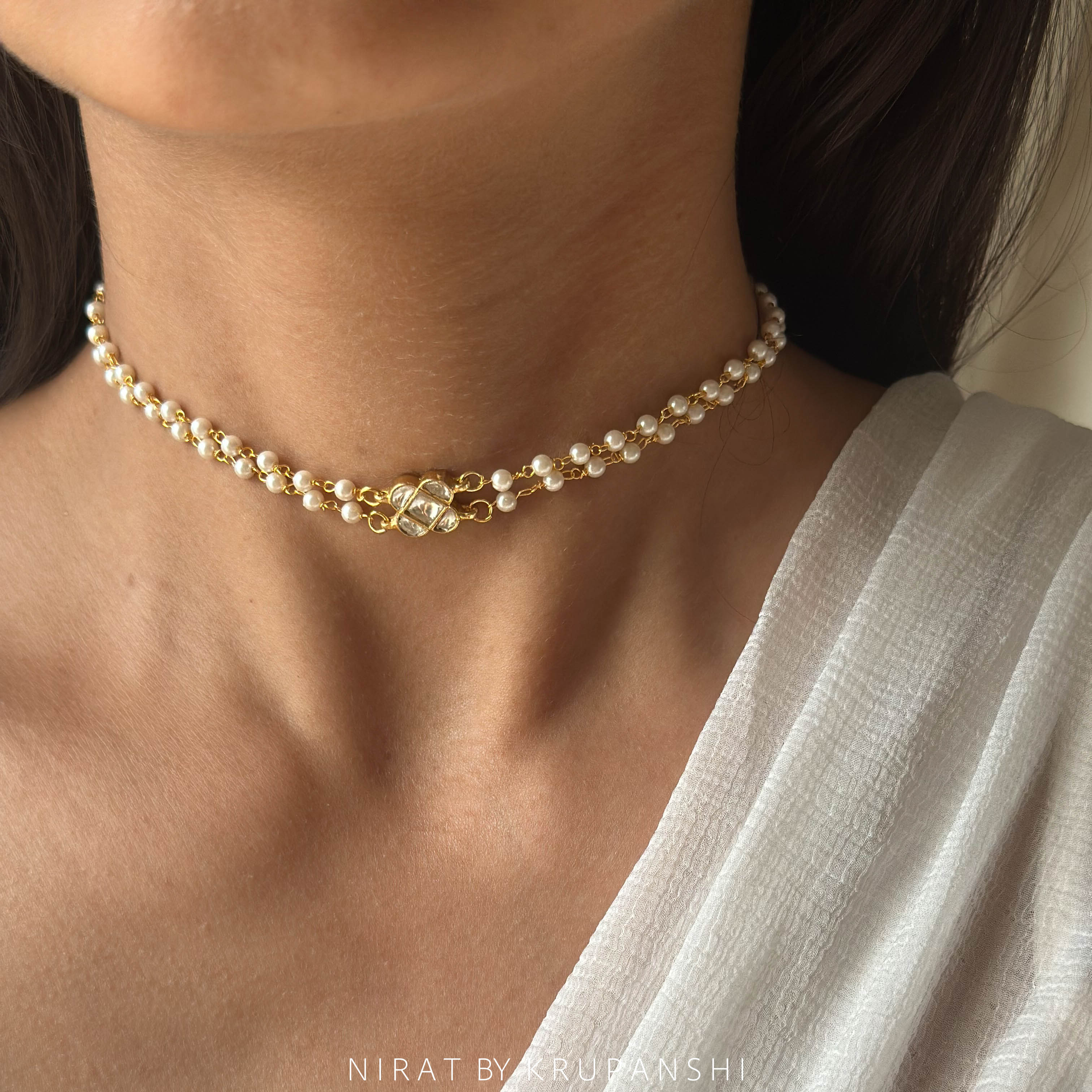 Kundan Cube Choker