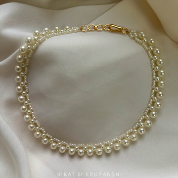 Pearl Choker with Earring