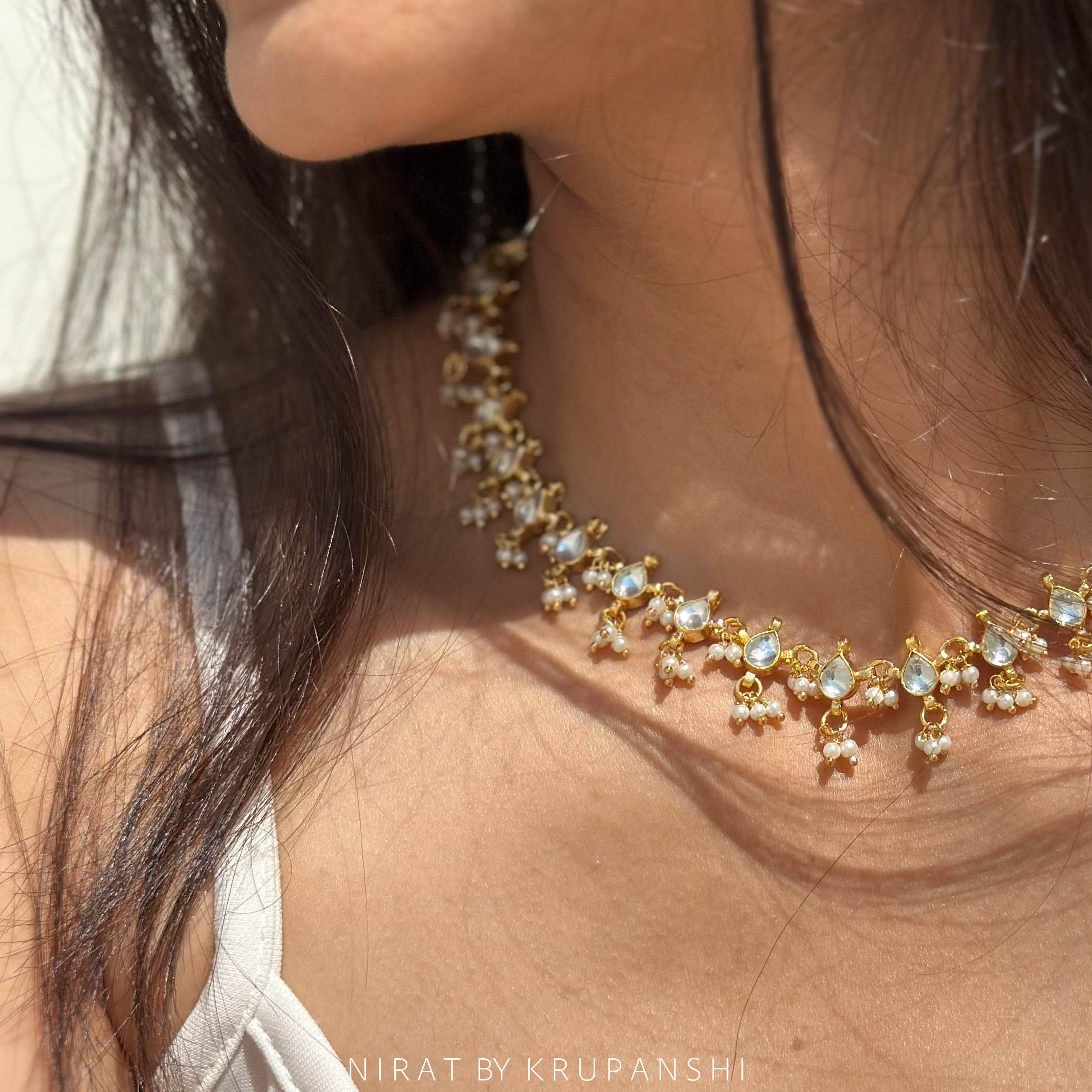 Gulzari Guchha-Jhumki Necklace
