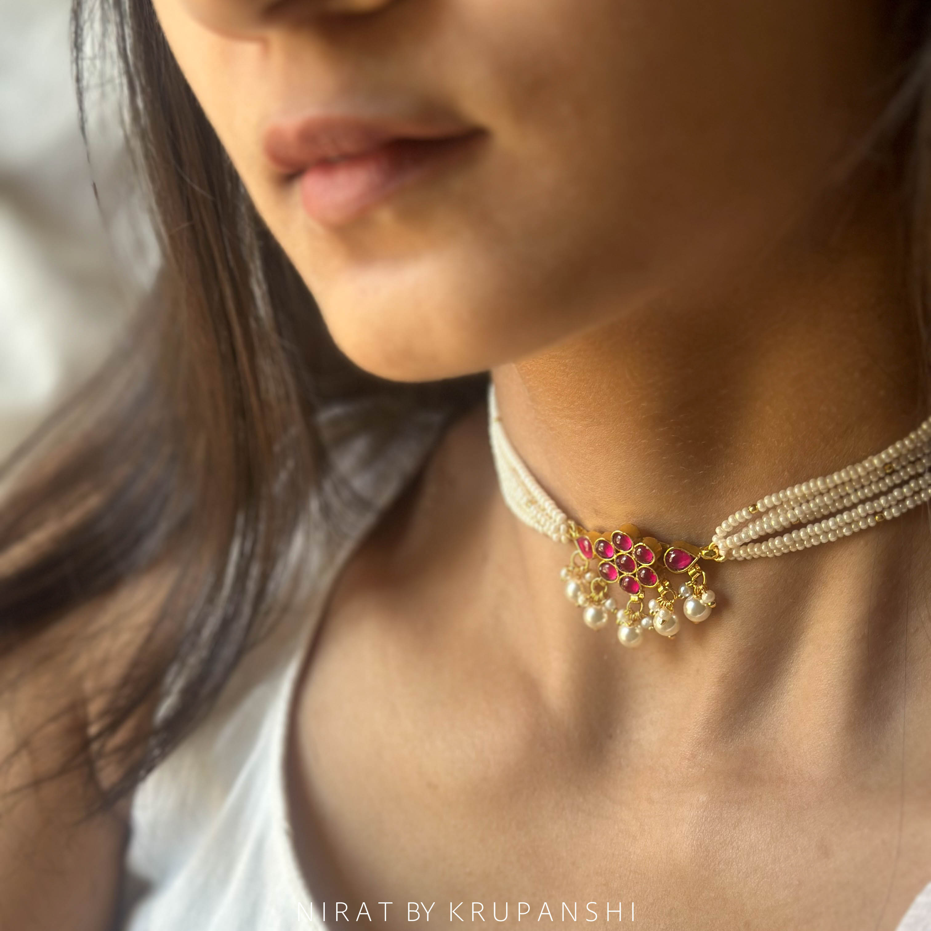 Kusum - Rani Choker with Stud