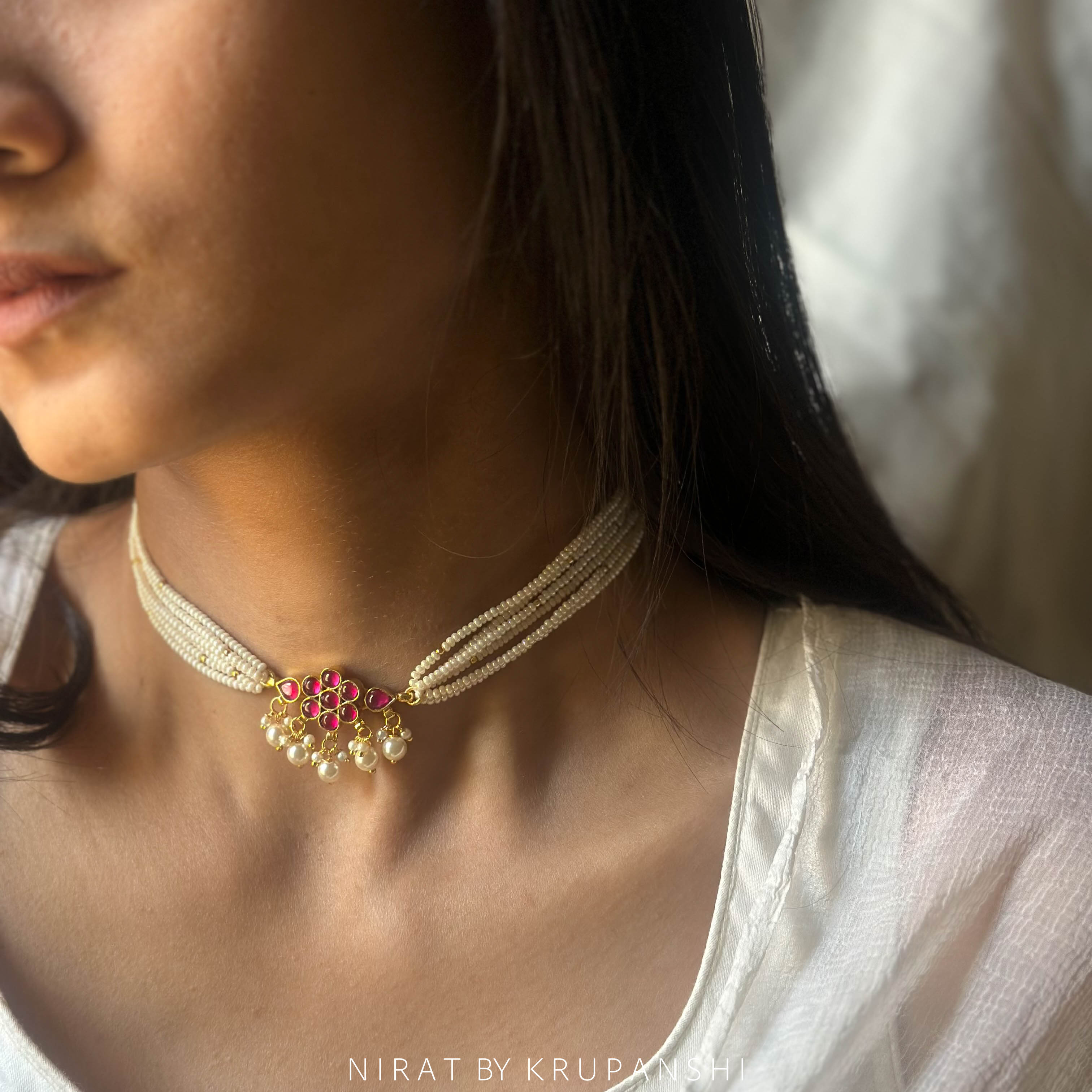 Kusum - Rani Choker with Stud